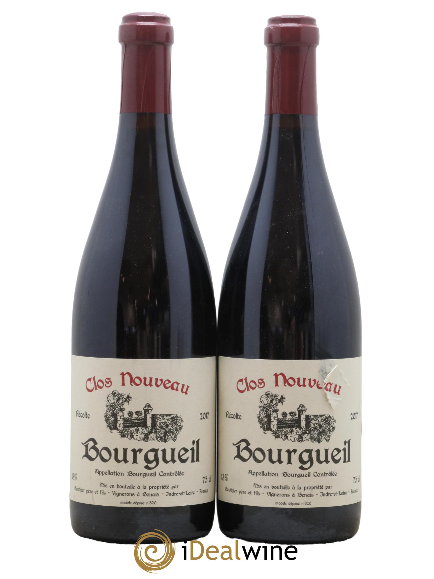 Bourgueil Clos Nouveau Domaine du Bel Air 2017 - Lot de 2 bouteilles - 0