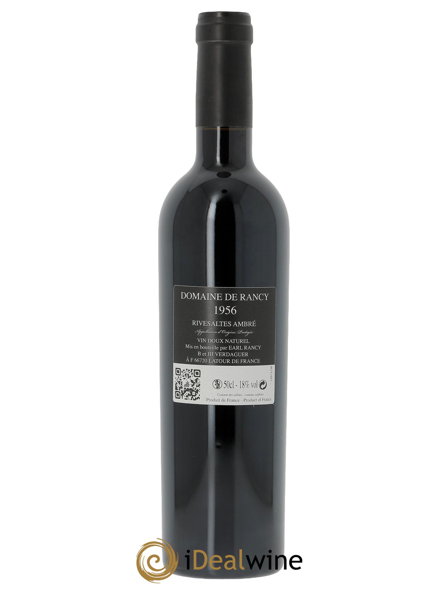 Rivesaltes Ambré Domaine de Rancy 1956 - Lot of 1 bottle - 1