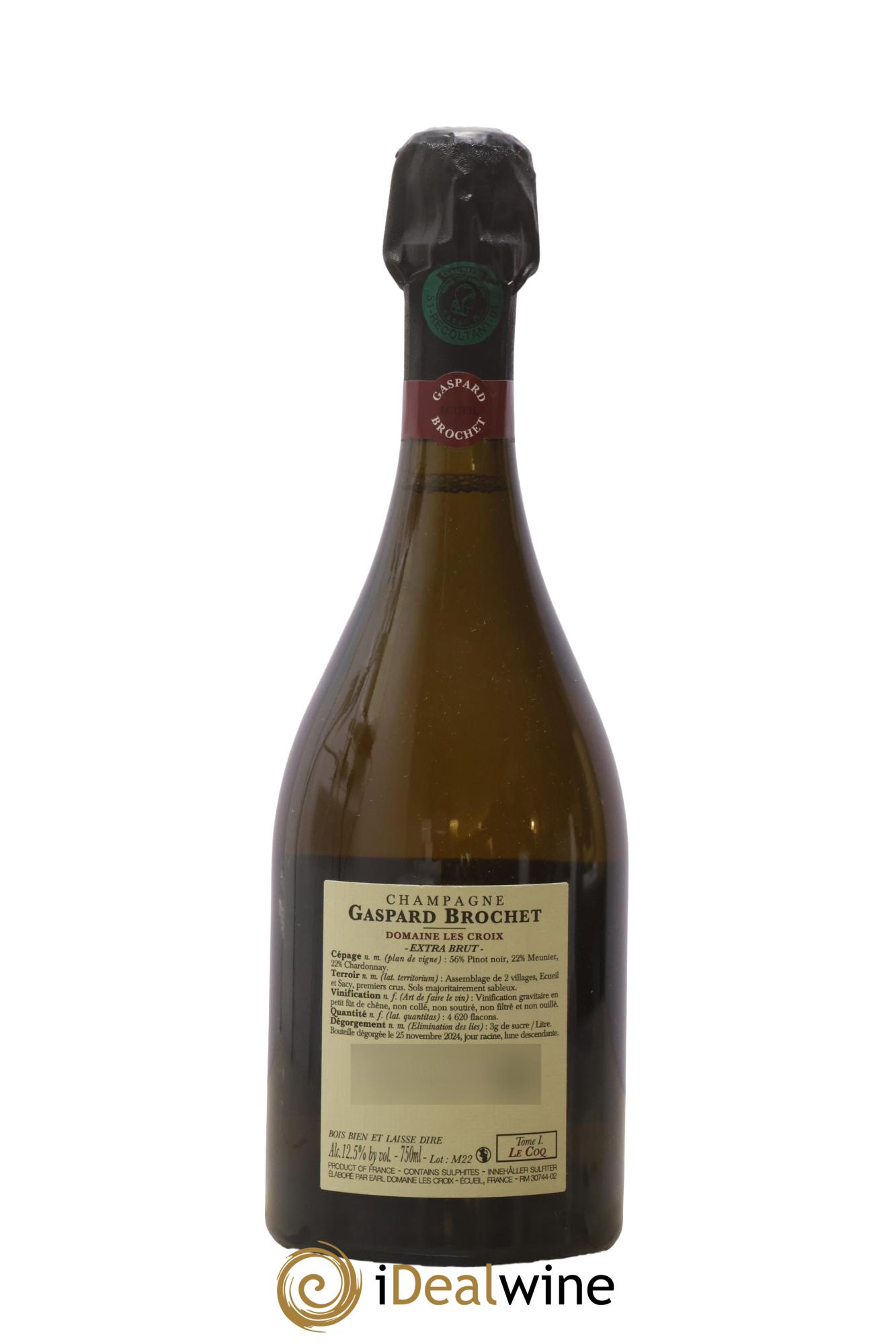 Extra Brut Le Coq Tome I Gaspard Brochet - Lotto di 1 bottiglia - 1