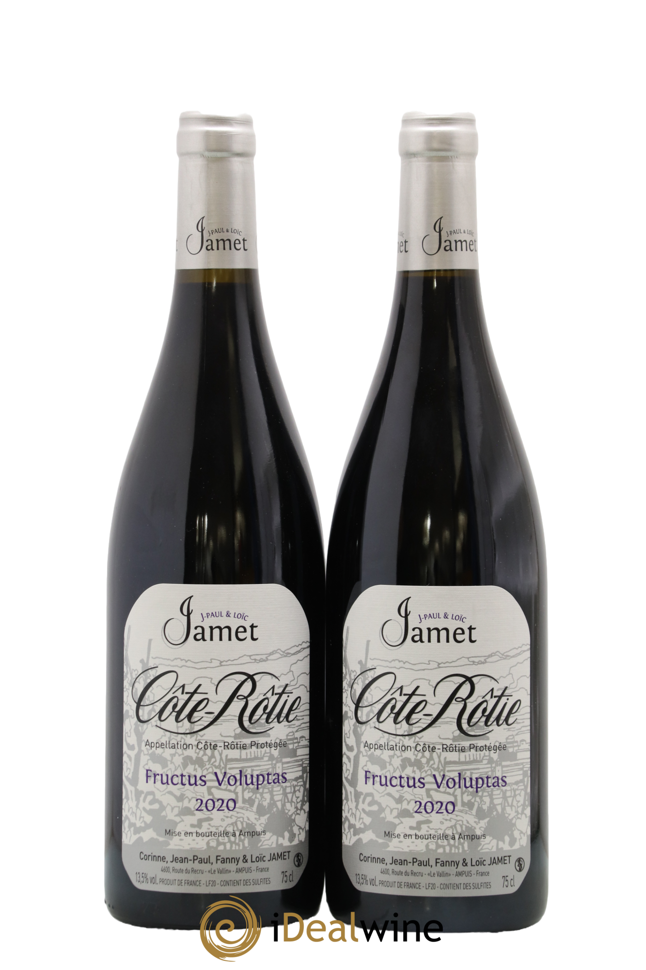 Côte-Rôtie Fructus Voluptas Jamet (Domaine) 2020 - Lot de 2 bouteilles - 0