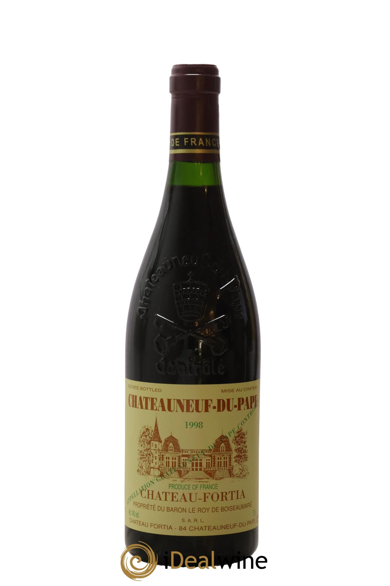 Châteauneuf-du-Pape Château Fortia 1998 - Lot of 1 bottle - 0