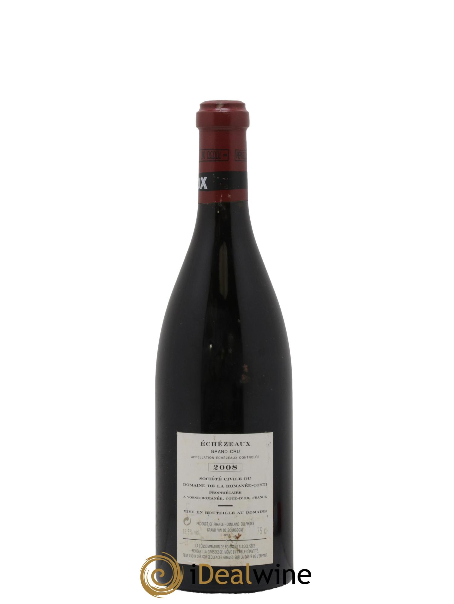 Echezeaux Grand Cru Domaine de la Romanée-Conti 2008 - Lot de 1 bouteille - 1