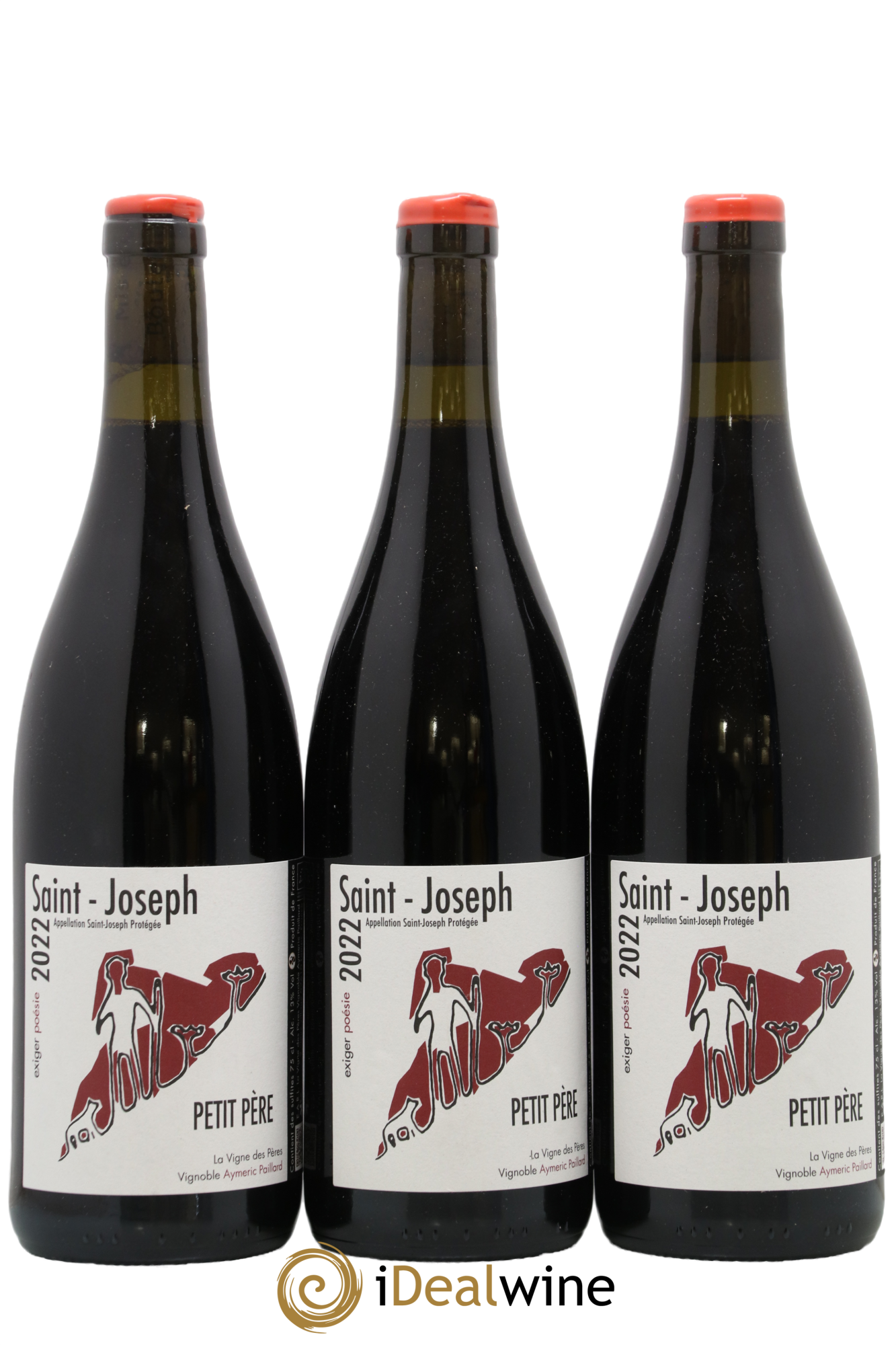 Saint-Joseph Petit Pere La Vigne des Peres 2022 - Lot of 3 bottles - 0