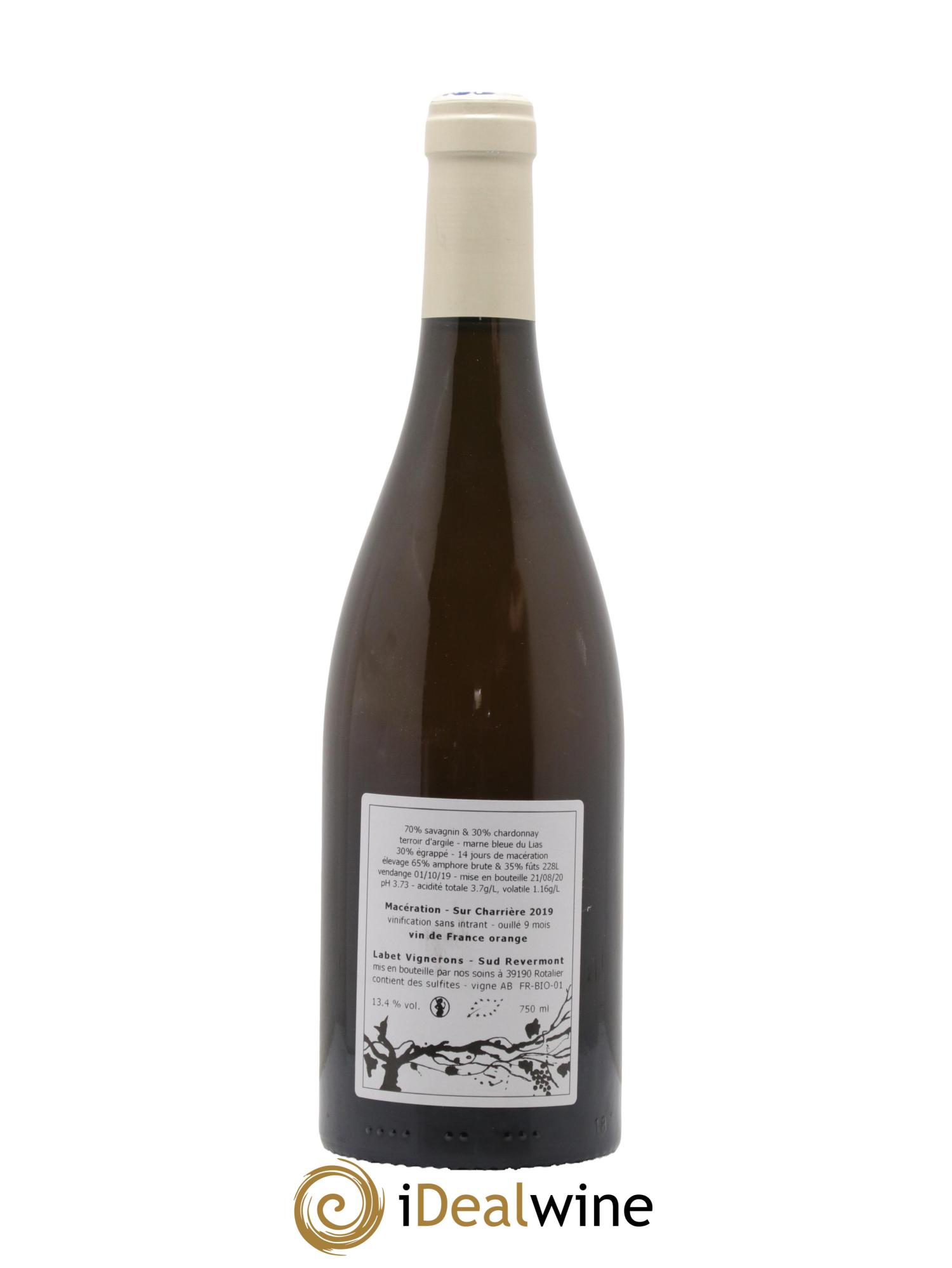 Vin de France Macération Sur Charrière Romain - Julien - Charline Labet 2019 - Lot de 1 bouteille - 1