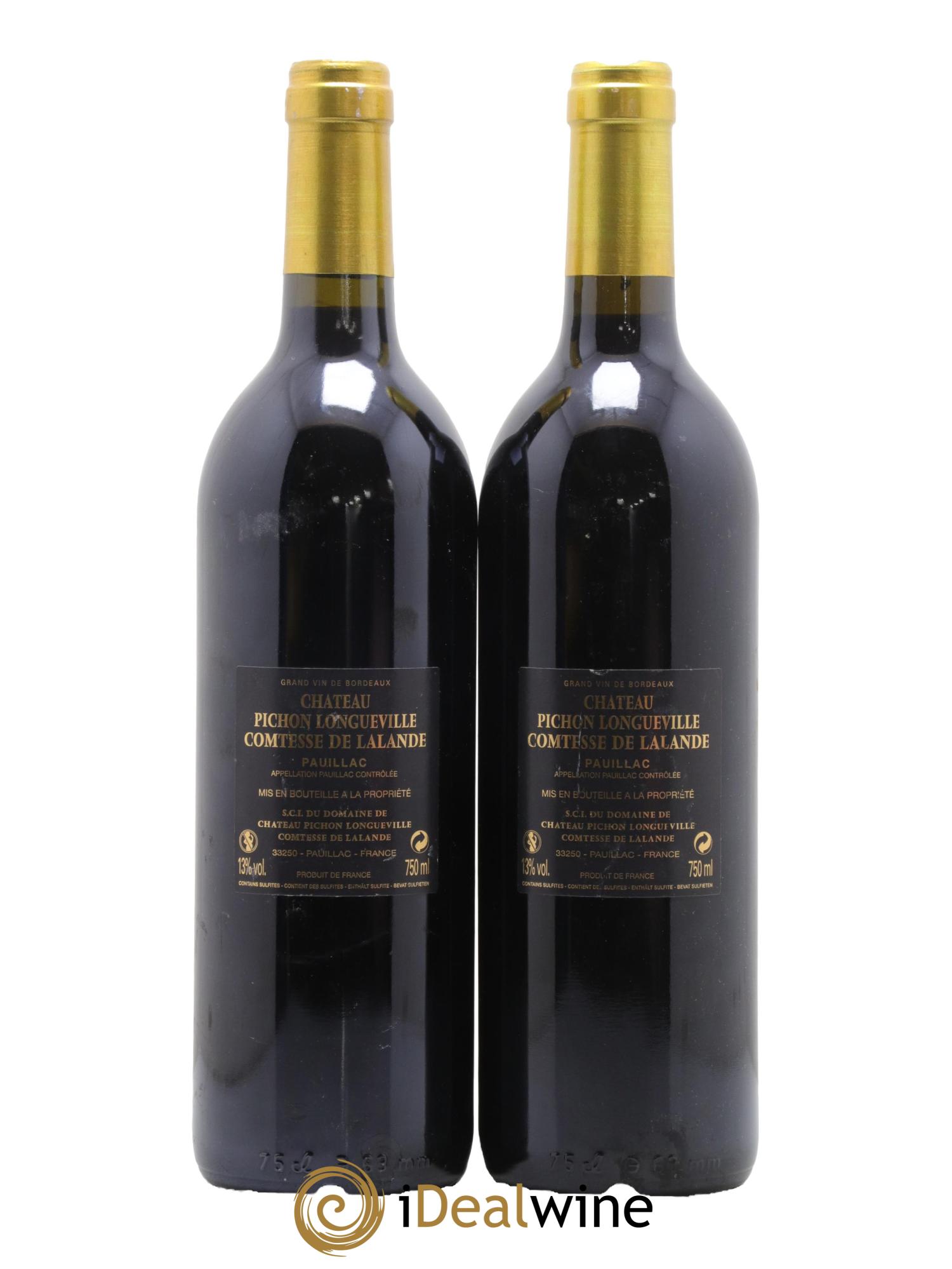 Château Pichon Longueville Comtesse de Lalande 2ème Grand Cru Classé 2009 - Lotto di 2 bottiglie - 1