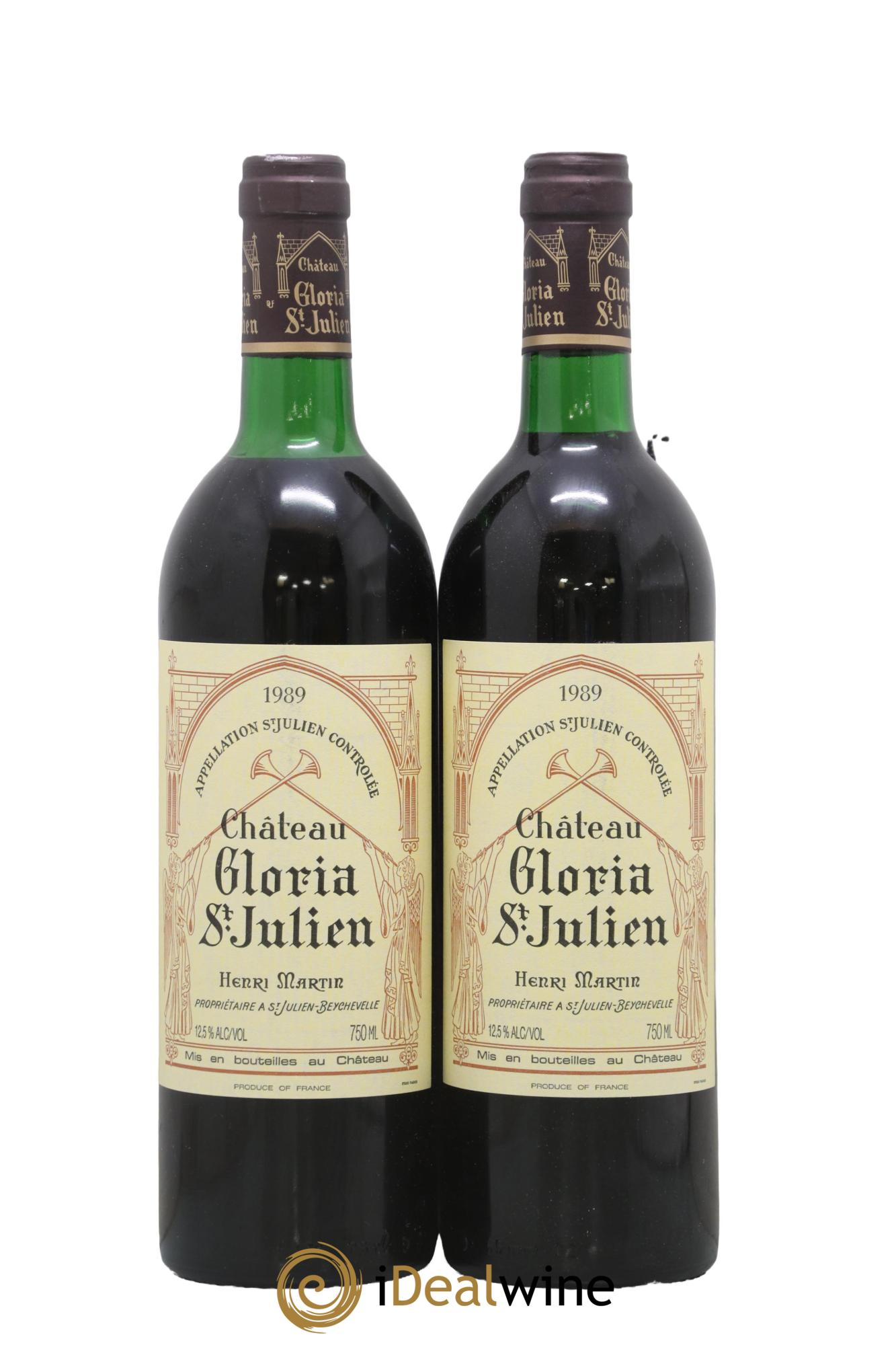 Château Gloria 1989 - Lot de 2 bouteilles - 0