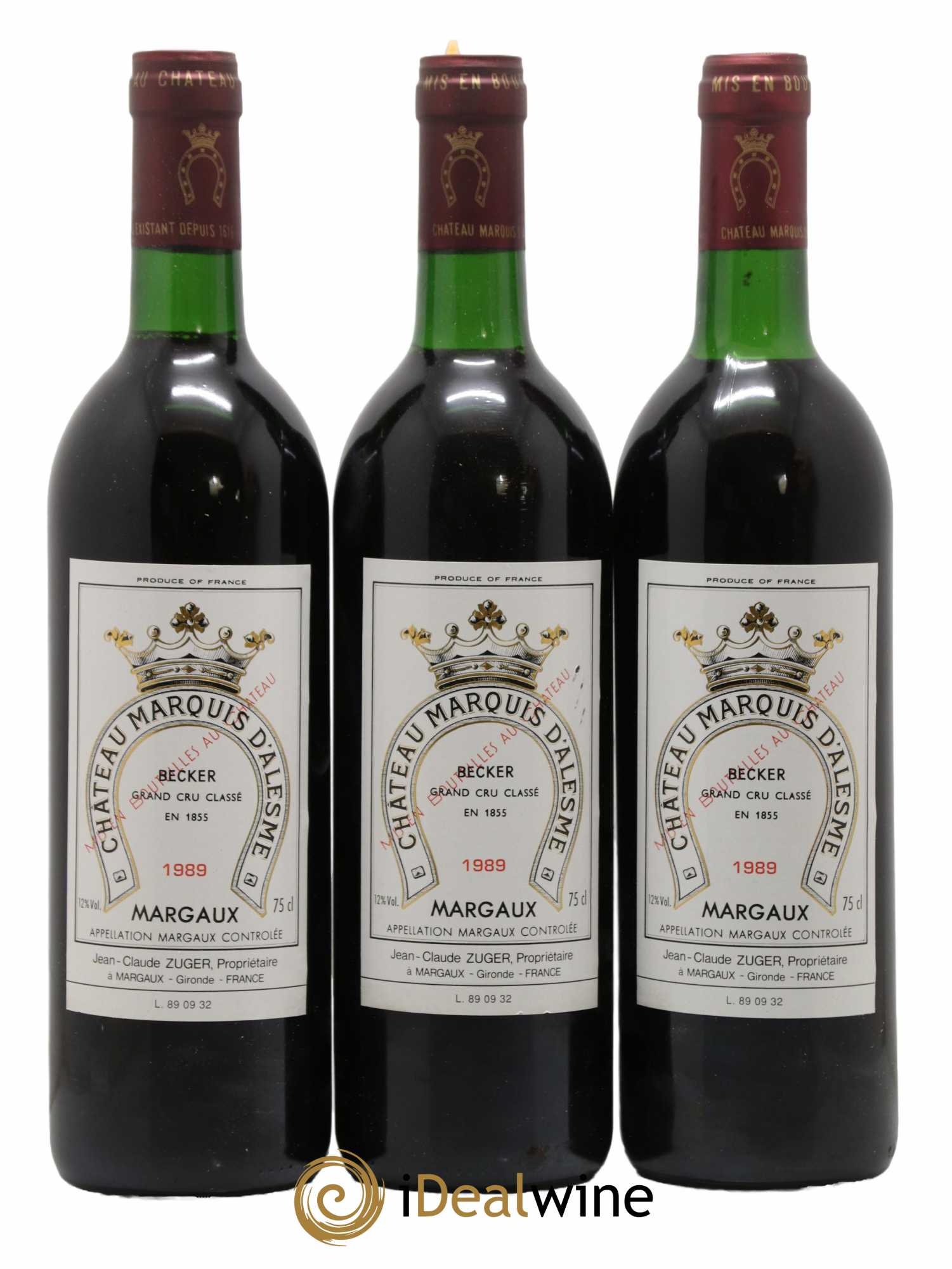 Château Marquis d'Alesme Becker 3ème Grand Cru Classé 1989 - Lotto di 12 bottiglie - 4