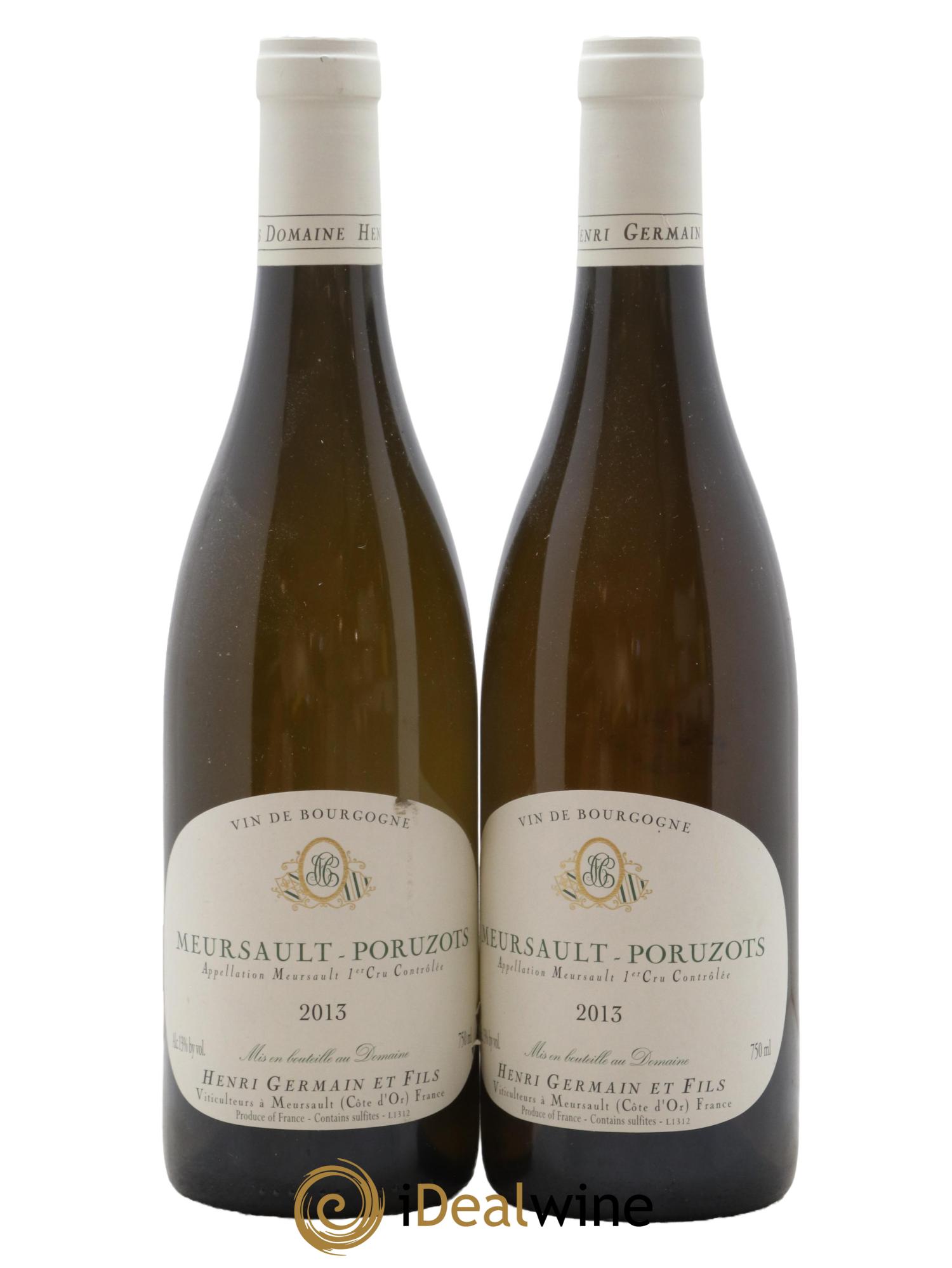 Meursault 1er Cru Poruzots Henri Germain 2013 - Lot de 2 bouteilles - 0