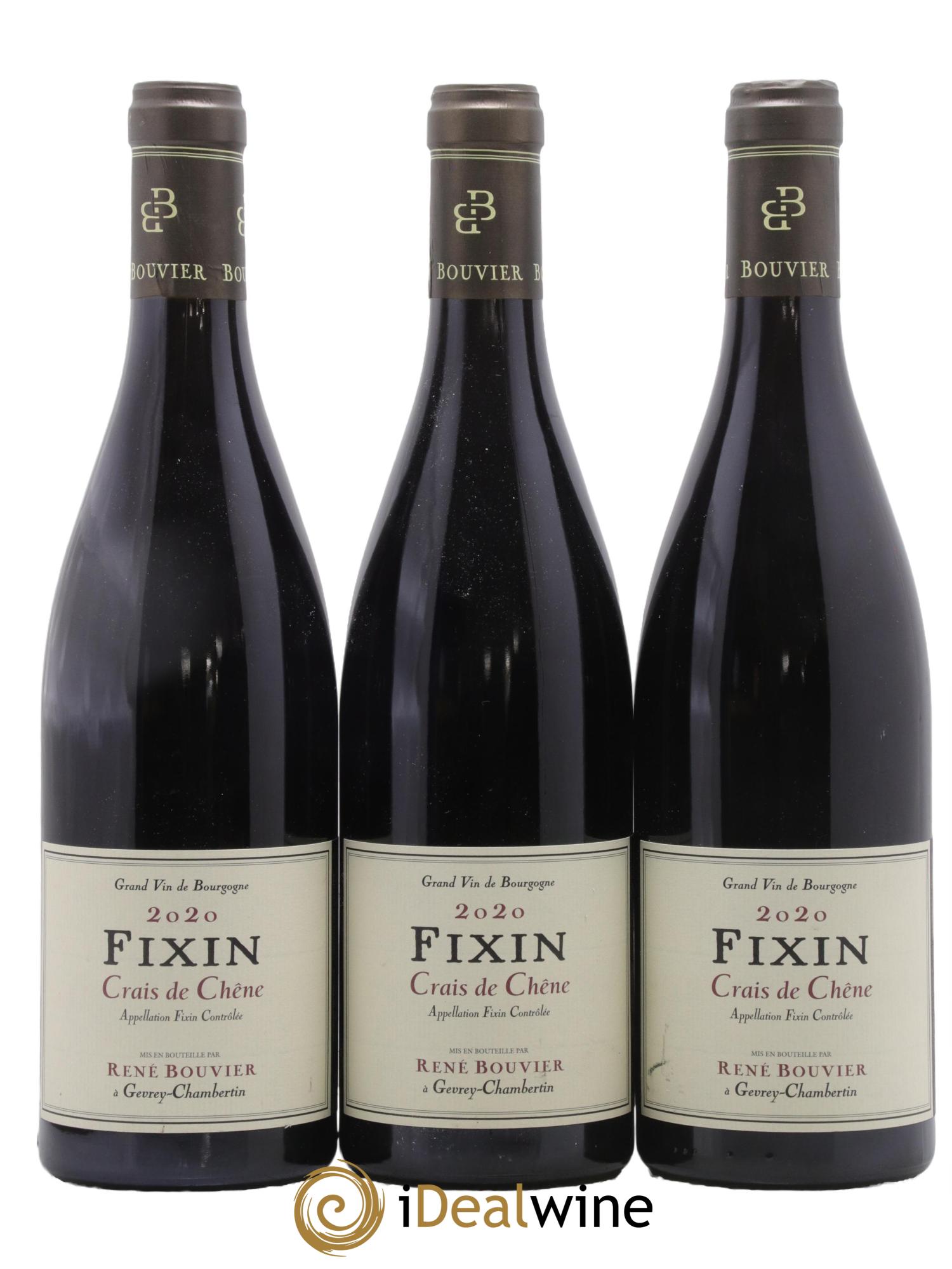 Fixin Crais de Chêne René Bouvier (Domaine) 2020 - Lotto di 3 bottiglie - 0