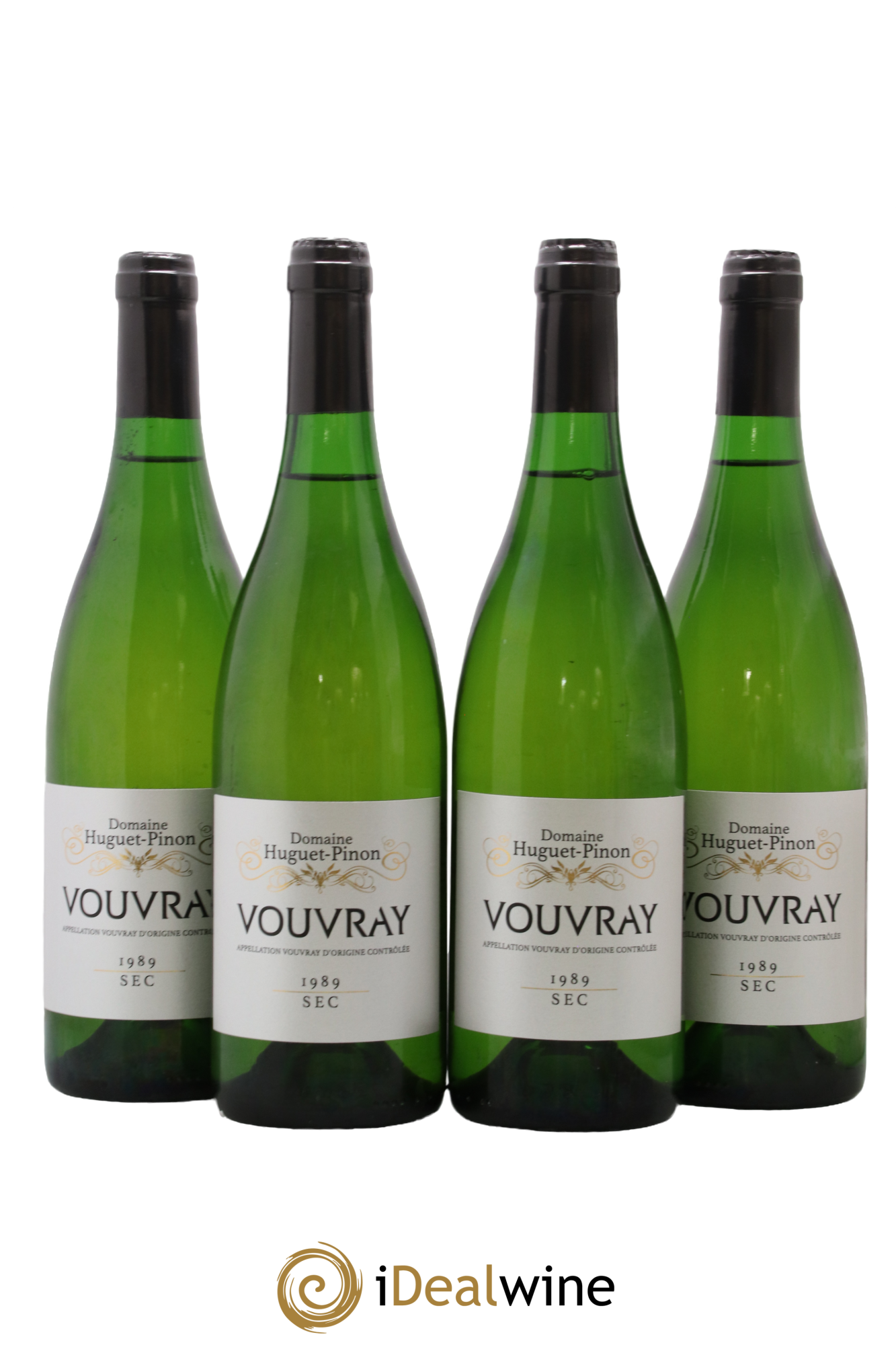 Vouvray Huguet-Pinon 1989 - Lot de 4 bouteilles - 0