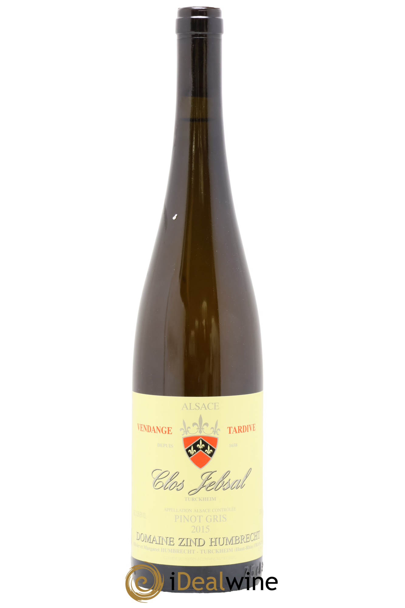 Alsace Pinot Gris Clos Jebsal Vendanges Tardives Zin-Humbrecht 2015 - Lot of 1 bottle - 0