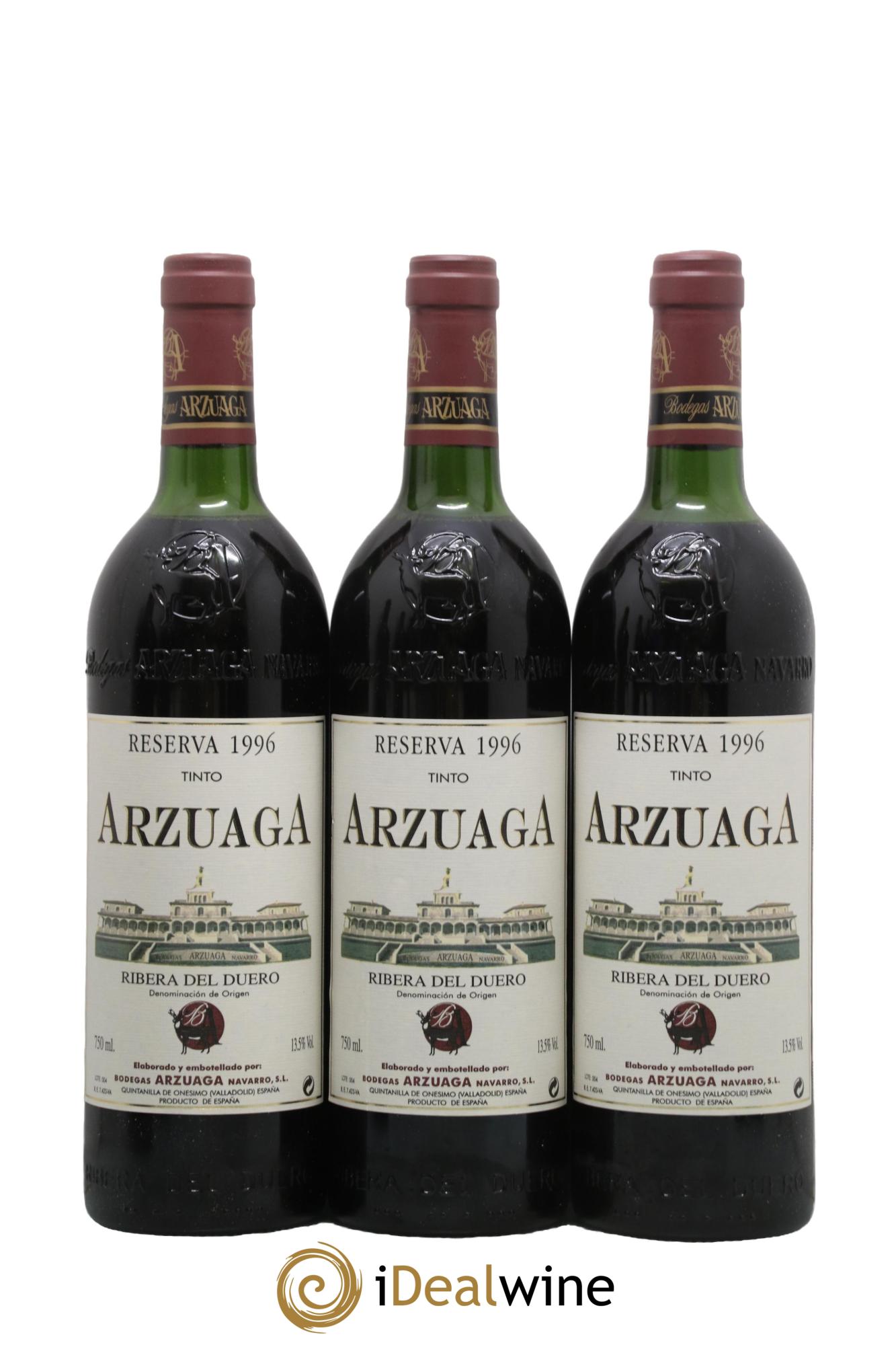 Ribera Del Duero DO Reserva Arzuaga 1996 - Lot de 6 bouteilles - 1