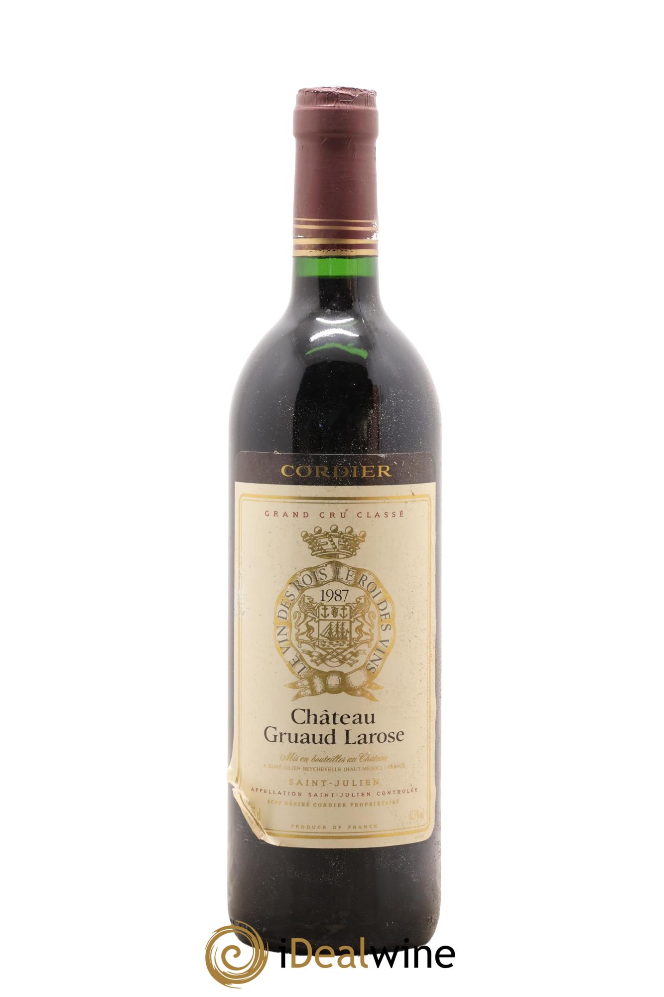 Château Gruaud Larose 2ème Grand Cru Classé 1987 - Lot de 1 bouteille - 0