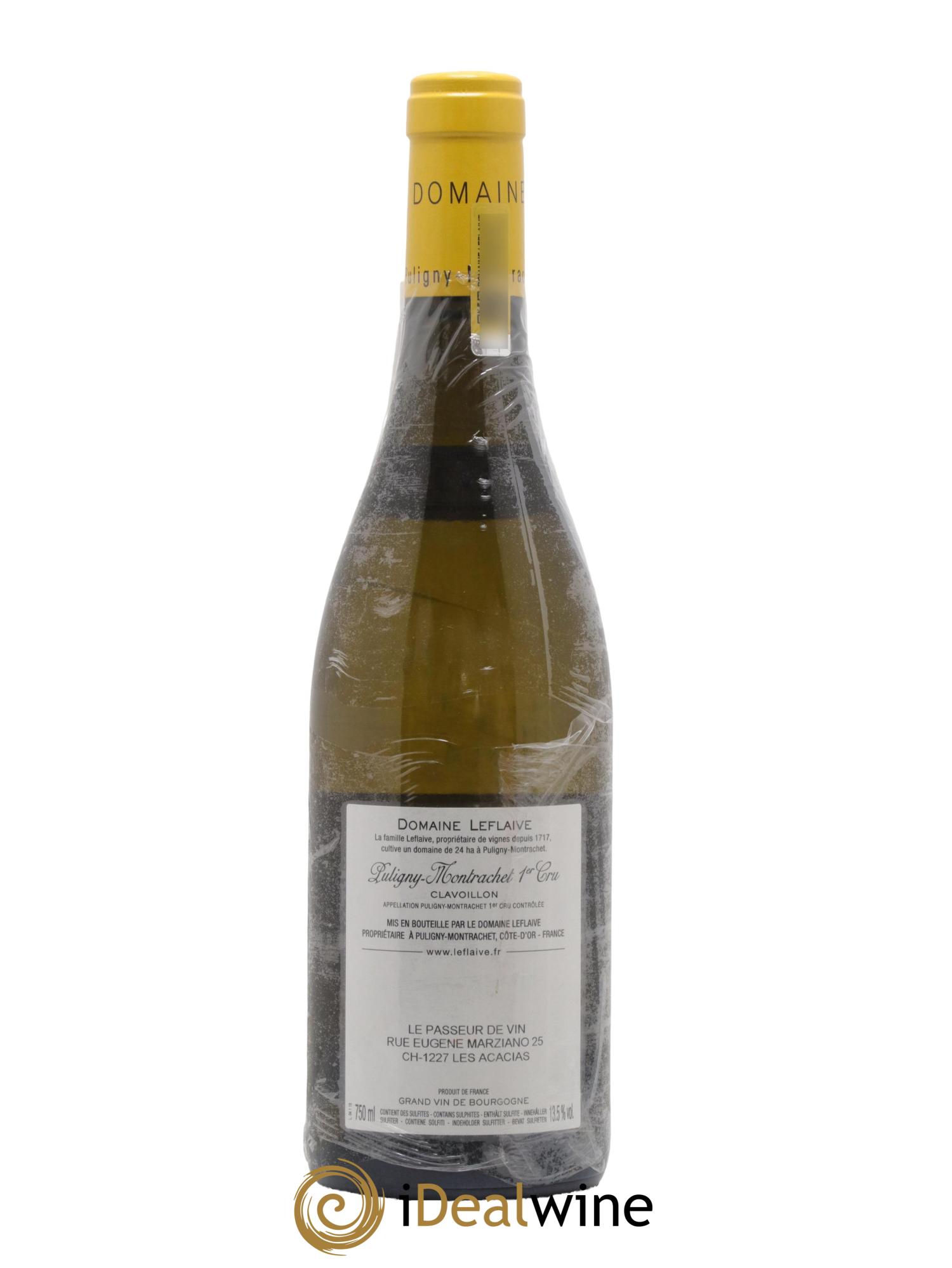 Puligny-Montrachet 1er Cru Clavoillon Leflaive (Domaine) 2018 - Lot de 1 bouteille - 1