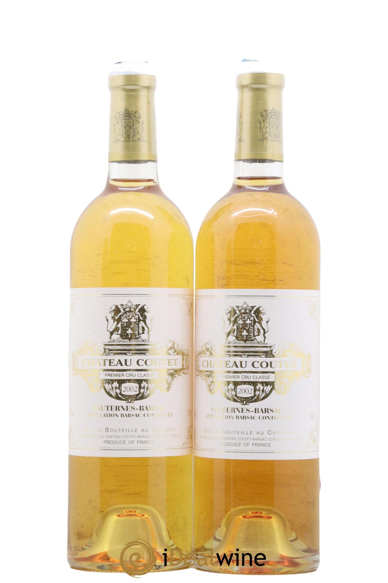 Château Coutet 1er Grand Cru Classé 2002 - Lot de 2 bouteilles - 0
