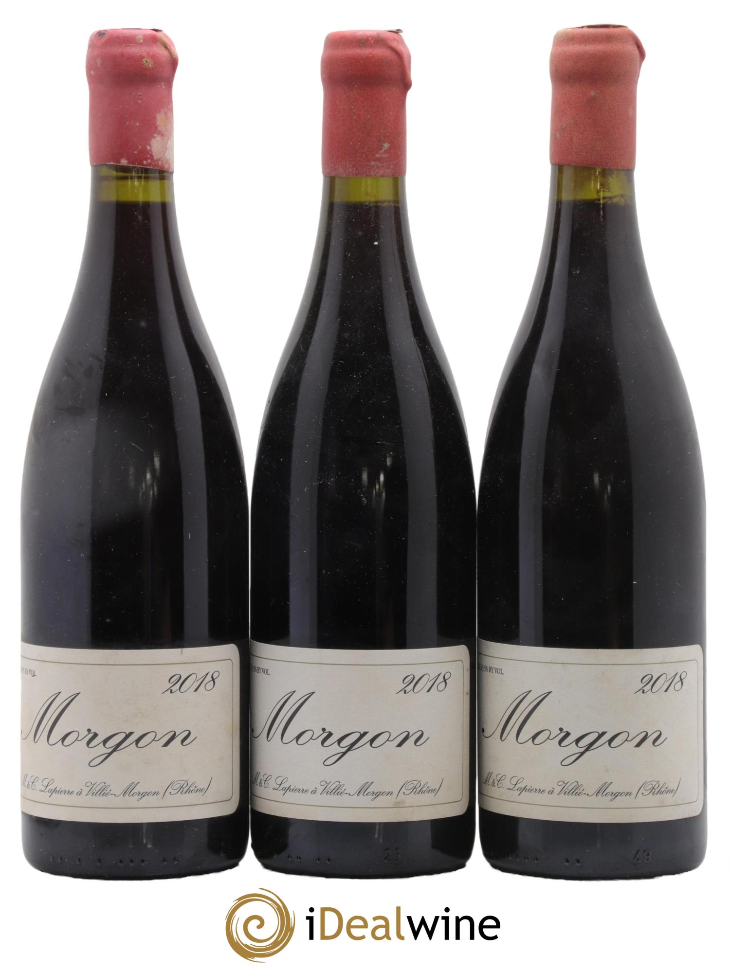 Morgon Marcel Lapierre (Domaine) 2018 - Lot of 3 bottles - 0