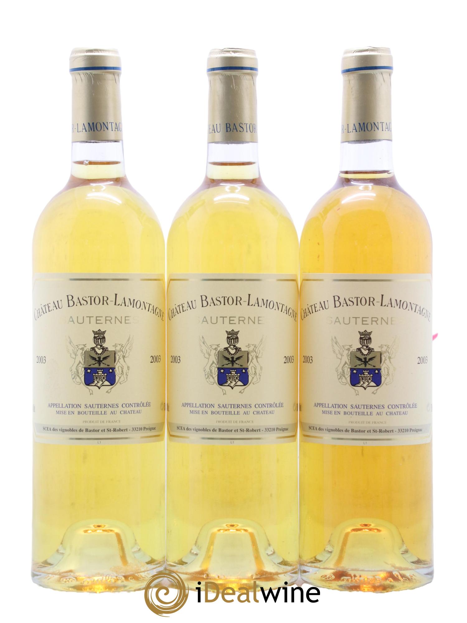 Château Bastor Lamontagne  2003 - Lot de 12 bouteilles - 1
