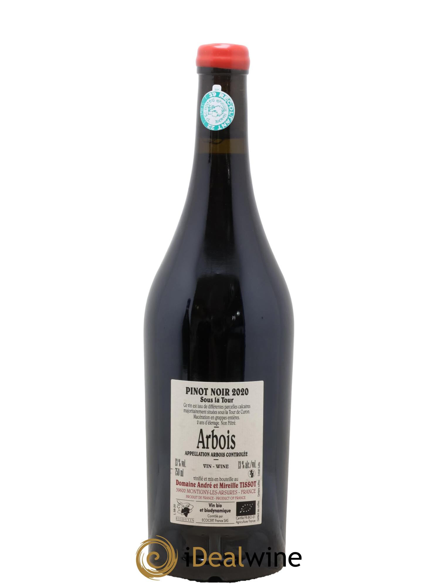 Arbois Sous la Tour Pinot Noir Bénédicte et Stéphane Tissot 2020 - Lotto di 1 bottiglia - 1