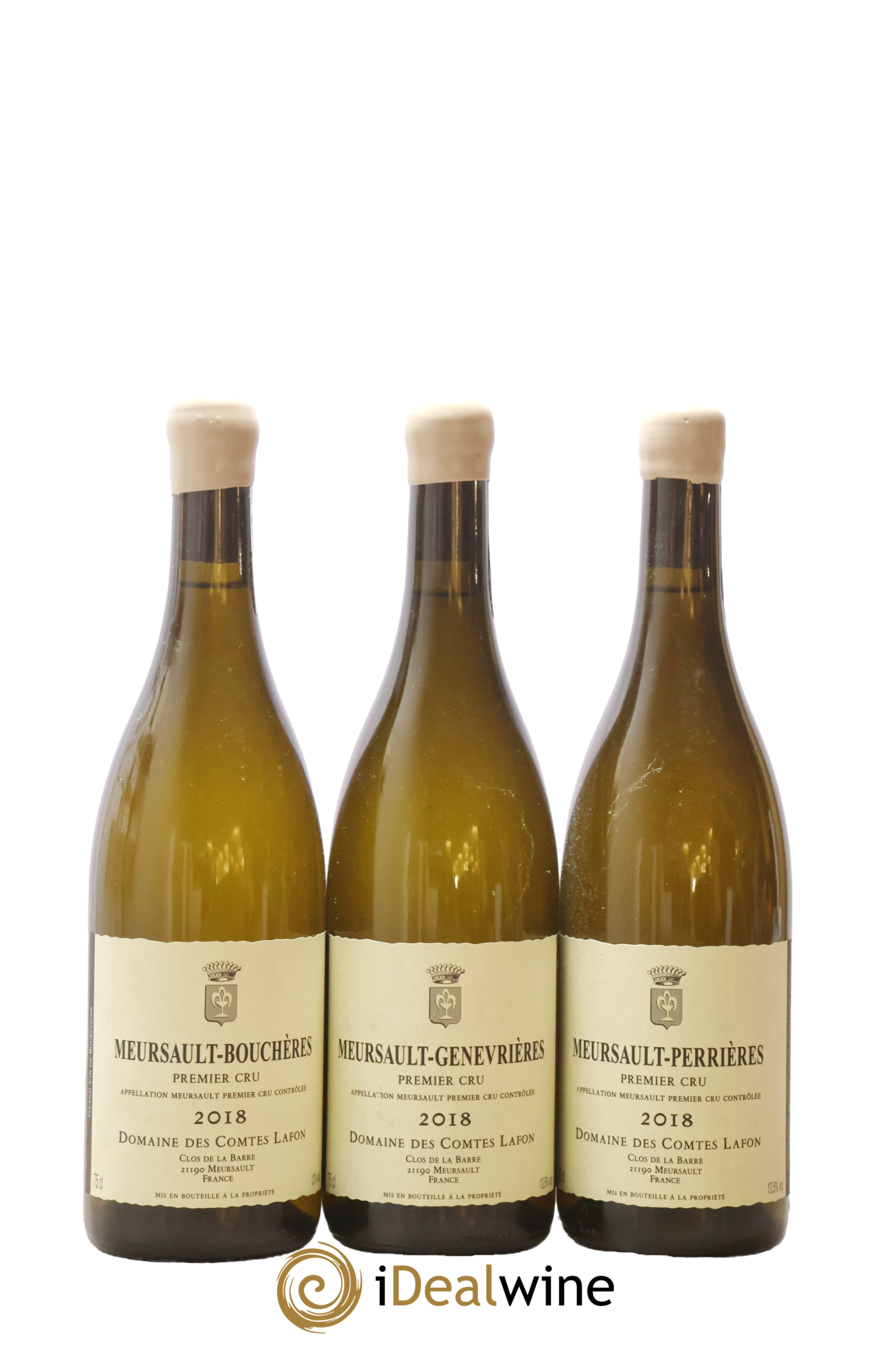 Meursault 1er Cru Caisse Prestige 6 Climats Comtes Lafon (Domaine des) 2018 - Lotto di 6 bottiglie - 2