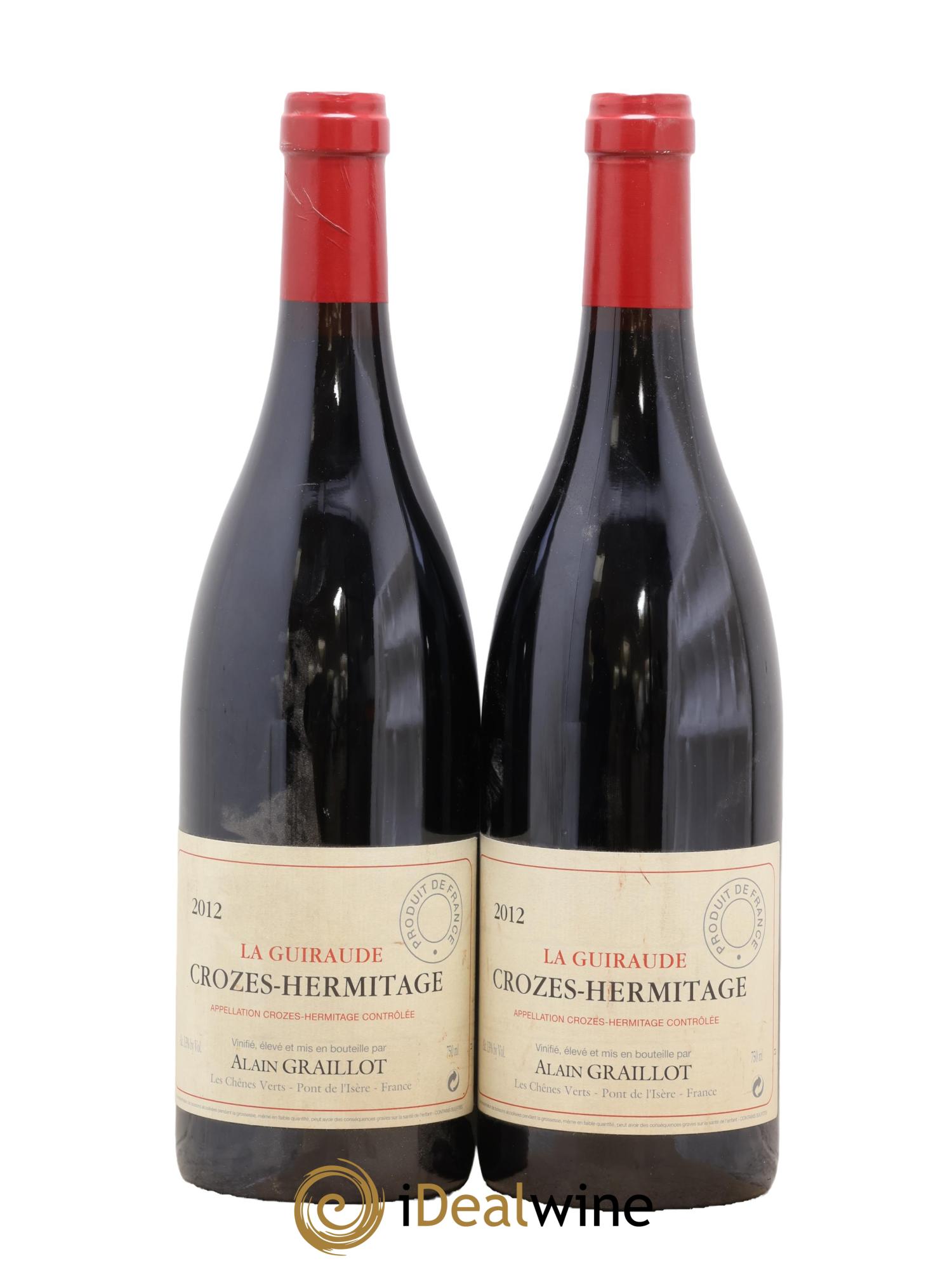 Crozes-Hermitage La Guiraude Domaine Graillot 2012 - Lotto di 2 bottiglie - 0