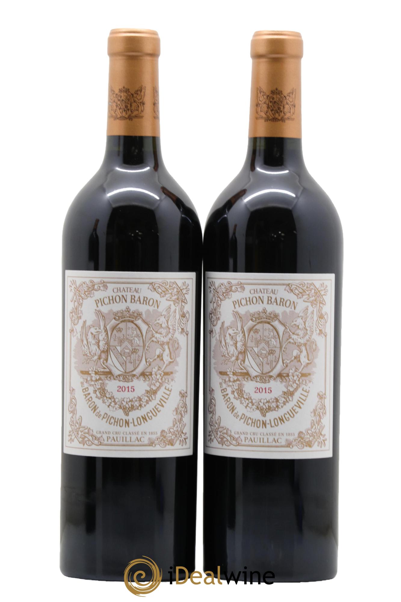 Pichon Longueville Baron 2ème Grand Cru Classé 2015 - Lot de 2 bouteilles - 0