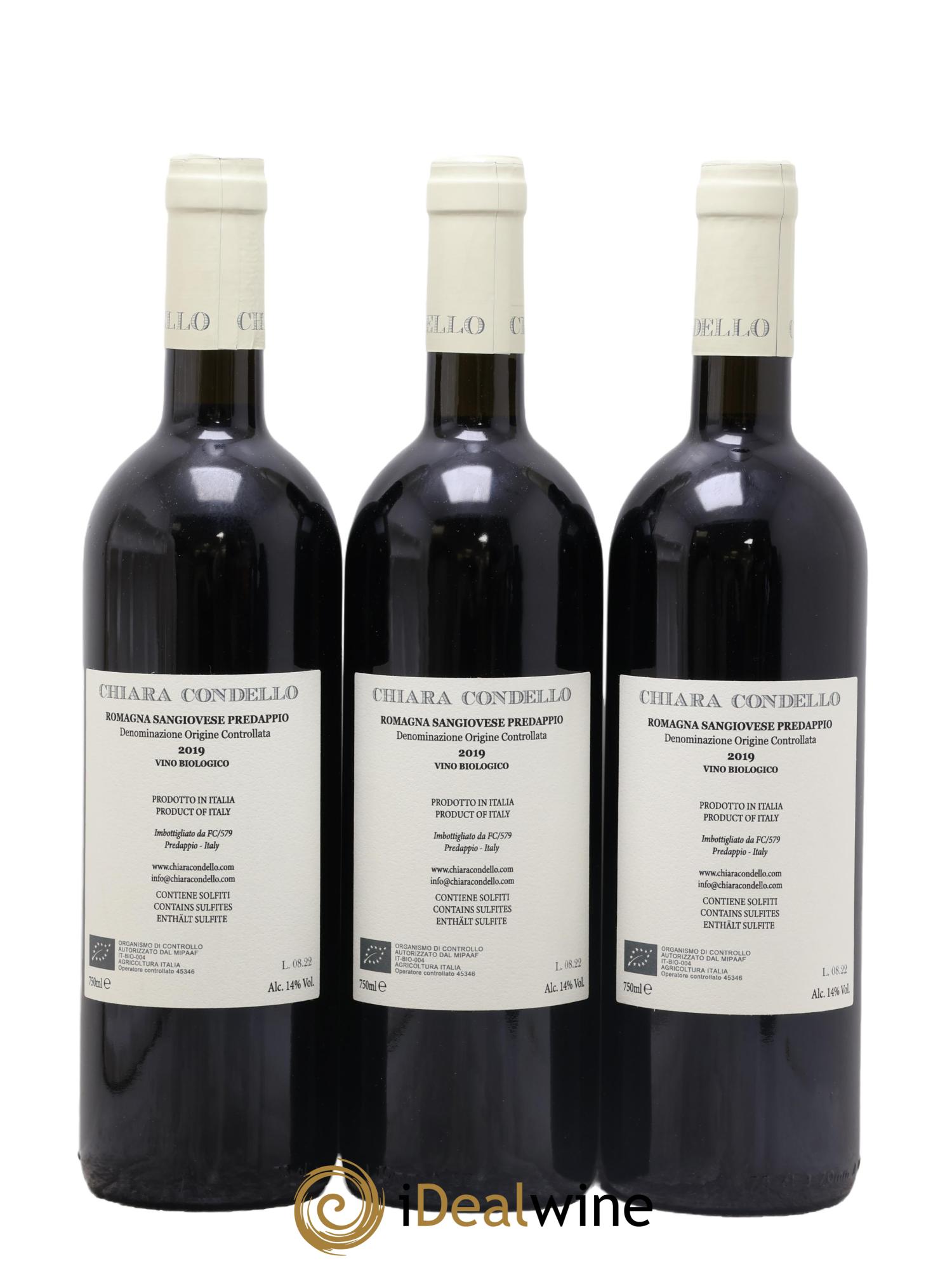 Sangiovese di Romagna Predappio DOC Chiara Condello 2019 - Lot of 3 bottles - 1