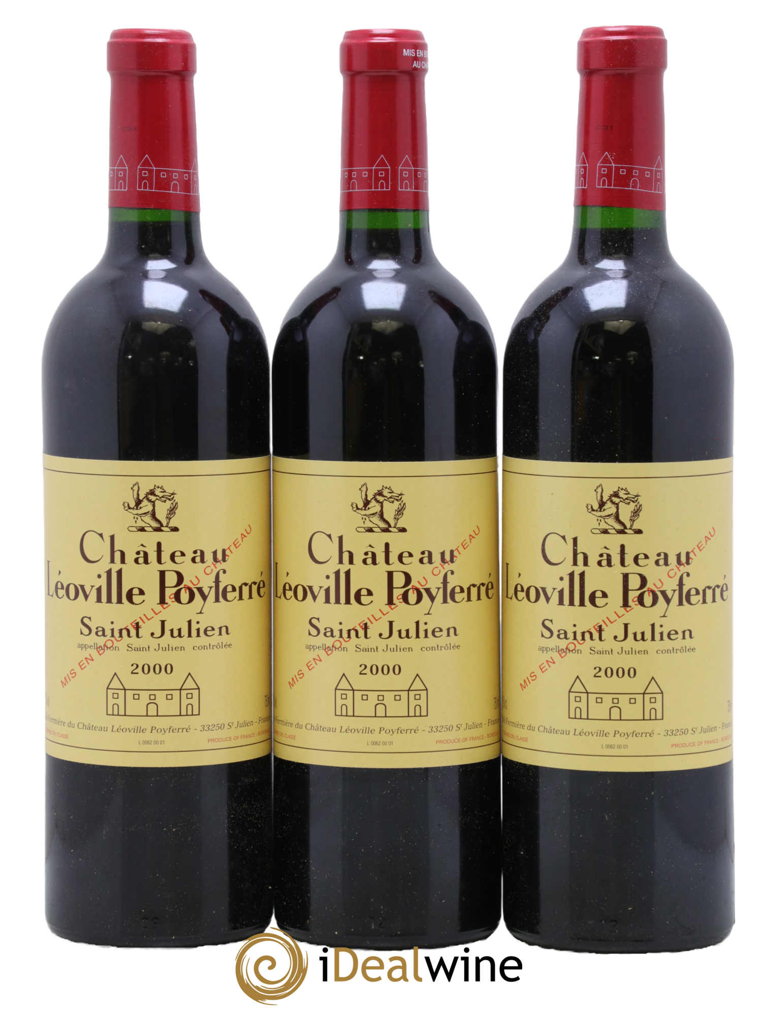 Château Léoville Poyferré 2ème Grand Cru Classé 2000 - Lotto di 12 bottiglie - 3