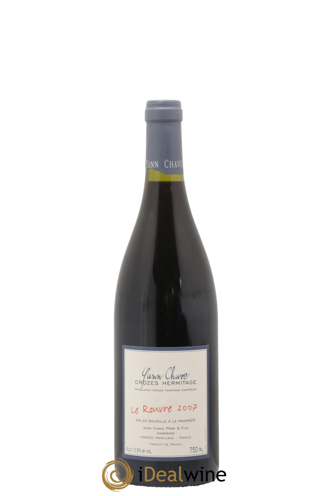 Crozes-Hermitage Le Rouvre Yann Chave 2007 - Lot de 1 bouteille - 0
