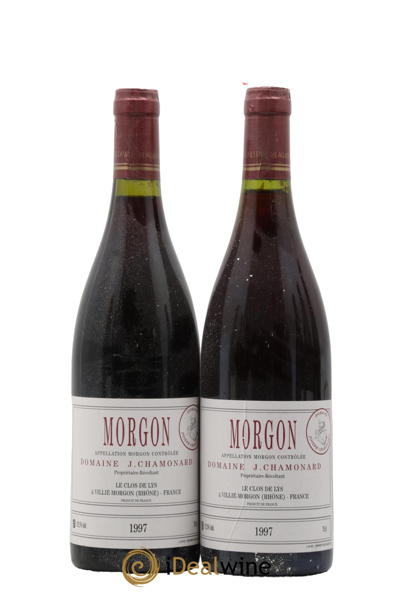 Morgon Le Clos de Lys Joseph Chamonard (Domaine) 1997 - Lot de 2 bouteilles - 0