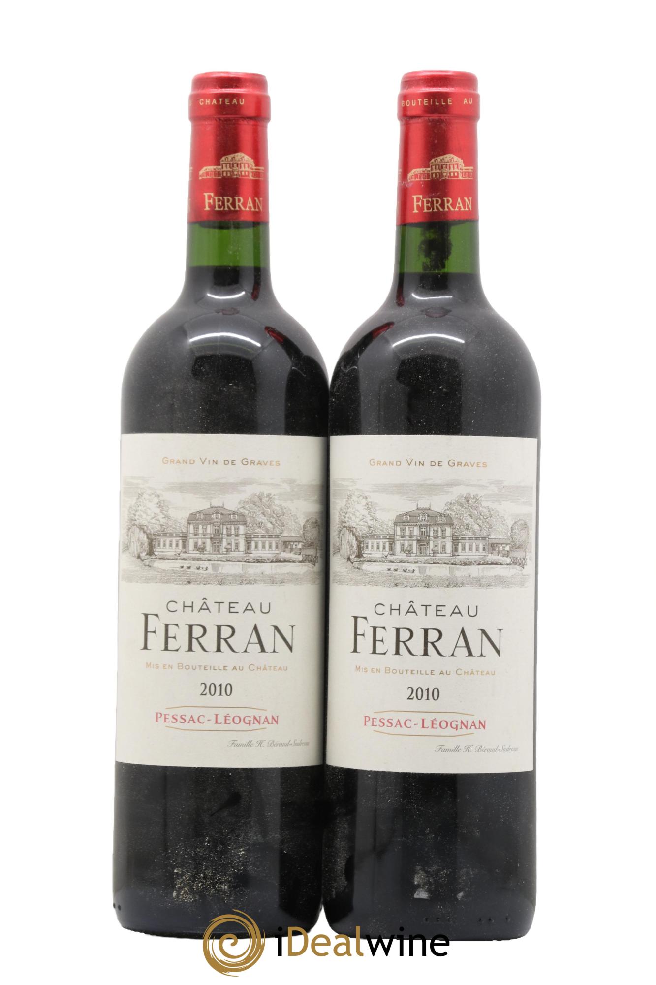 Pessac-Léognan Château Ferran 2010 - Lot de 2 bouteilles - 0