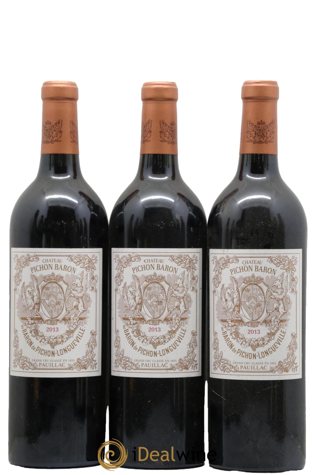 Pichon Longueville Baron 2ème Grand Cru Classé 2013 - Lot de 3 bouteilles - 0