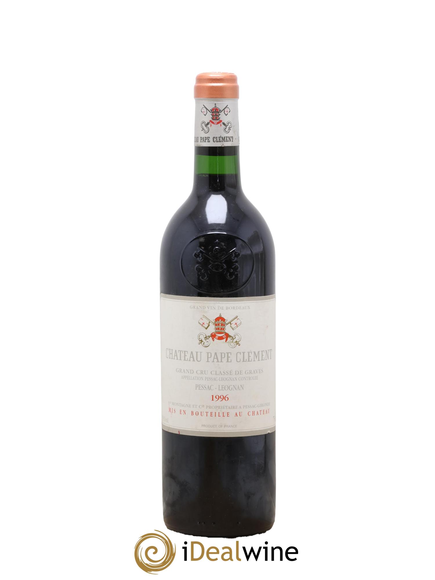 Château Pape Clément Cru Classé de Graves 1996 - Lot de 1 bouteille - 0