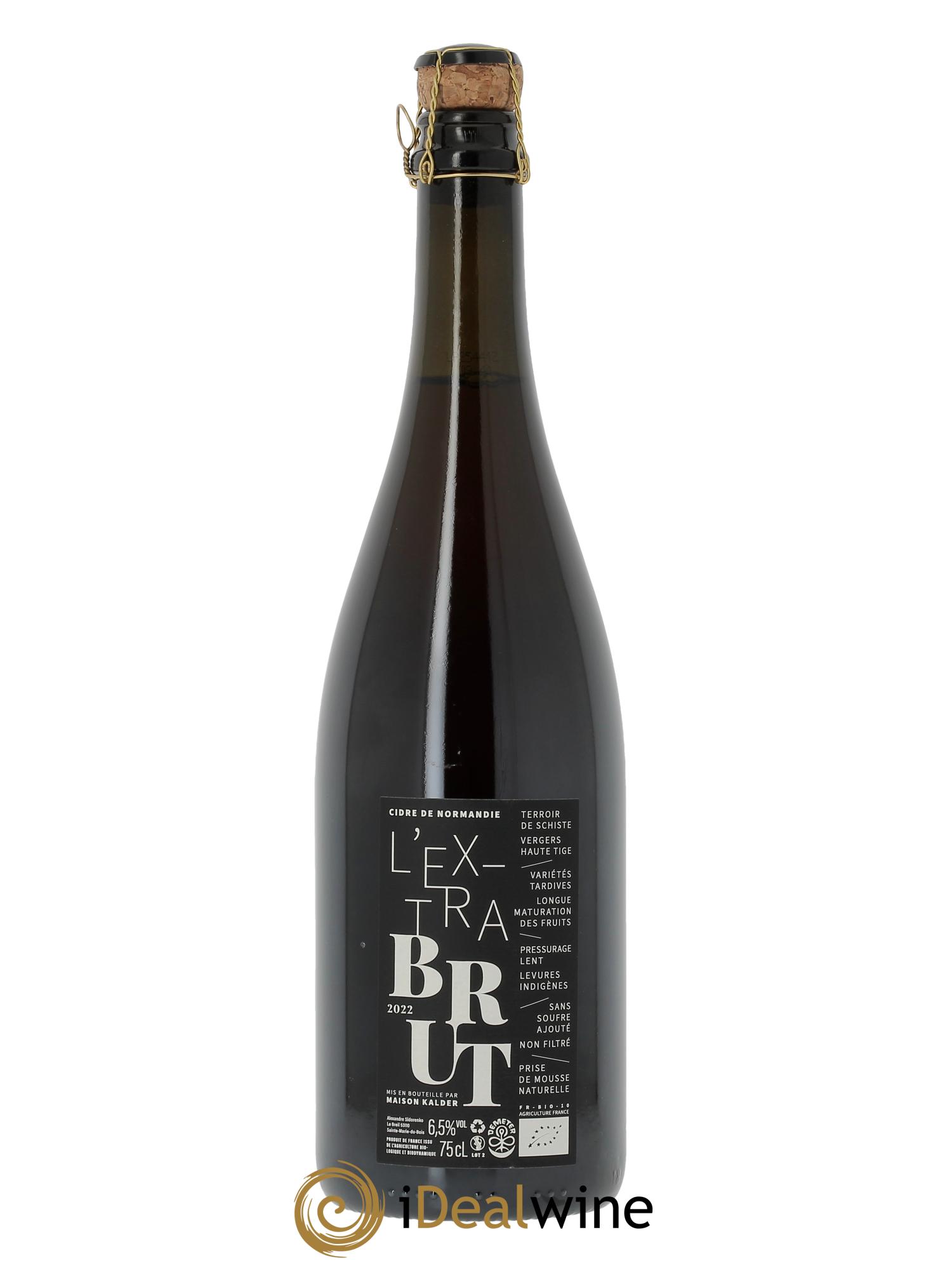 Cidre Cidre Brut Maison Kalder  2022 - Lot de 1 bouteille - 1