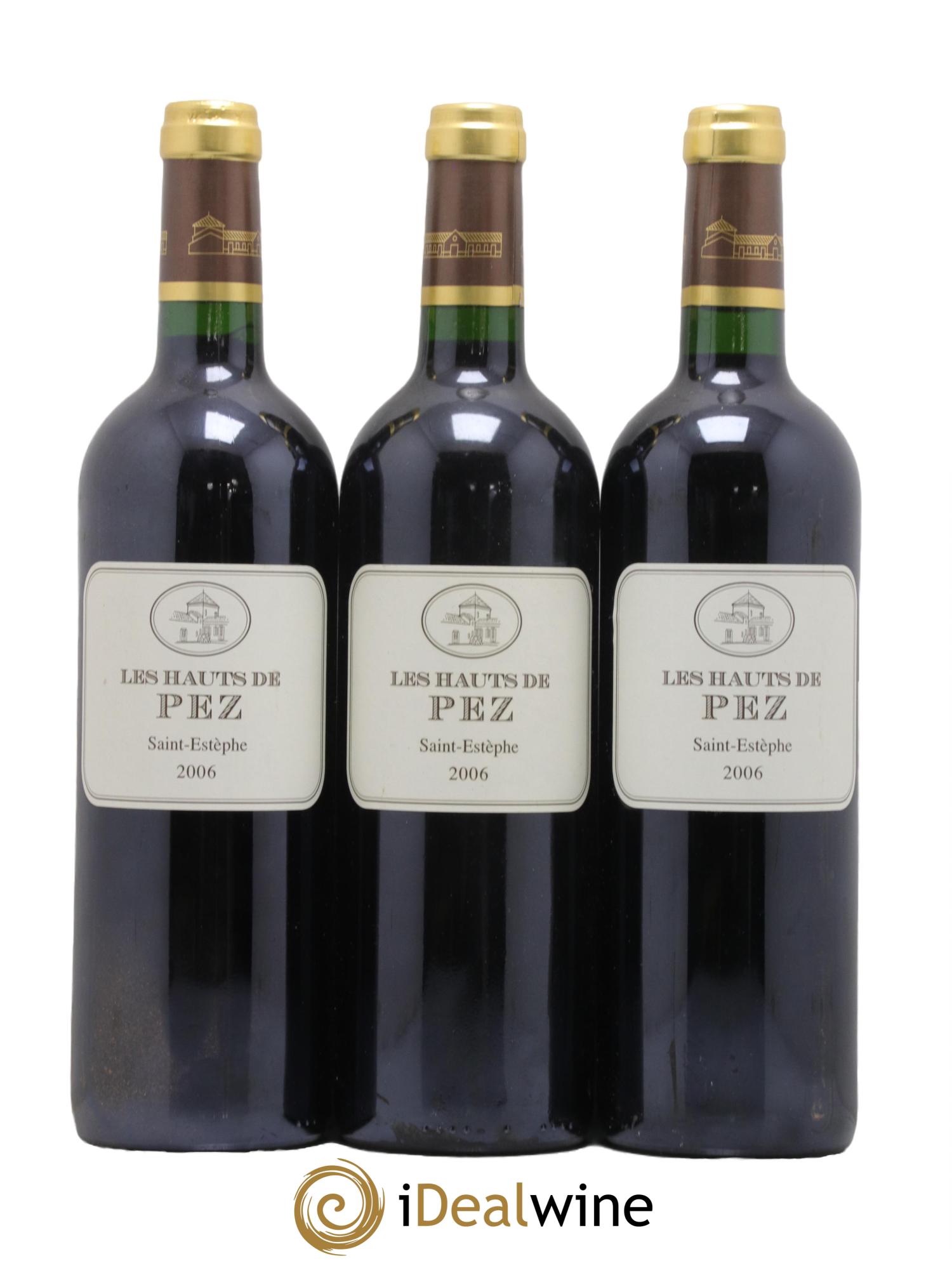 Saint-Estèphe Les Hauts De Pez 2006 - Lot de 3 bouteilles - 0