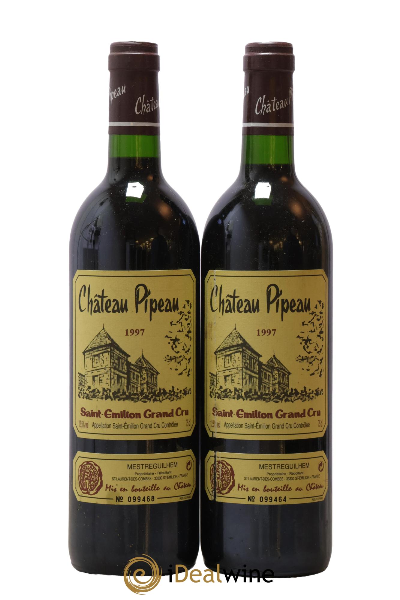 Château Pipeau 1997 - Lotto di 2 bottiglie - 0