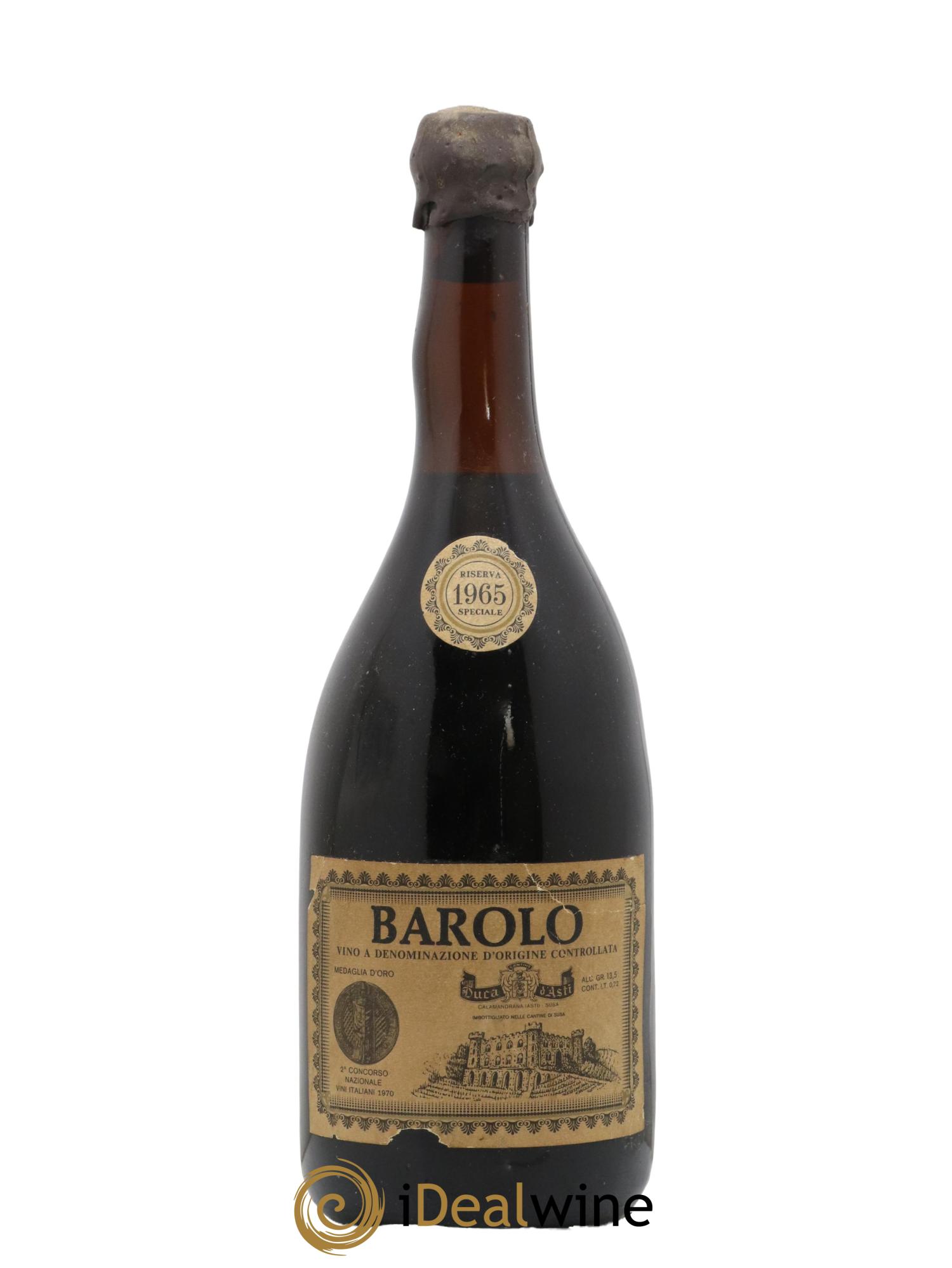 Barolo Riserva speciale Duca D'Asti 1965 - Posten von 1 Flasche - 0
