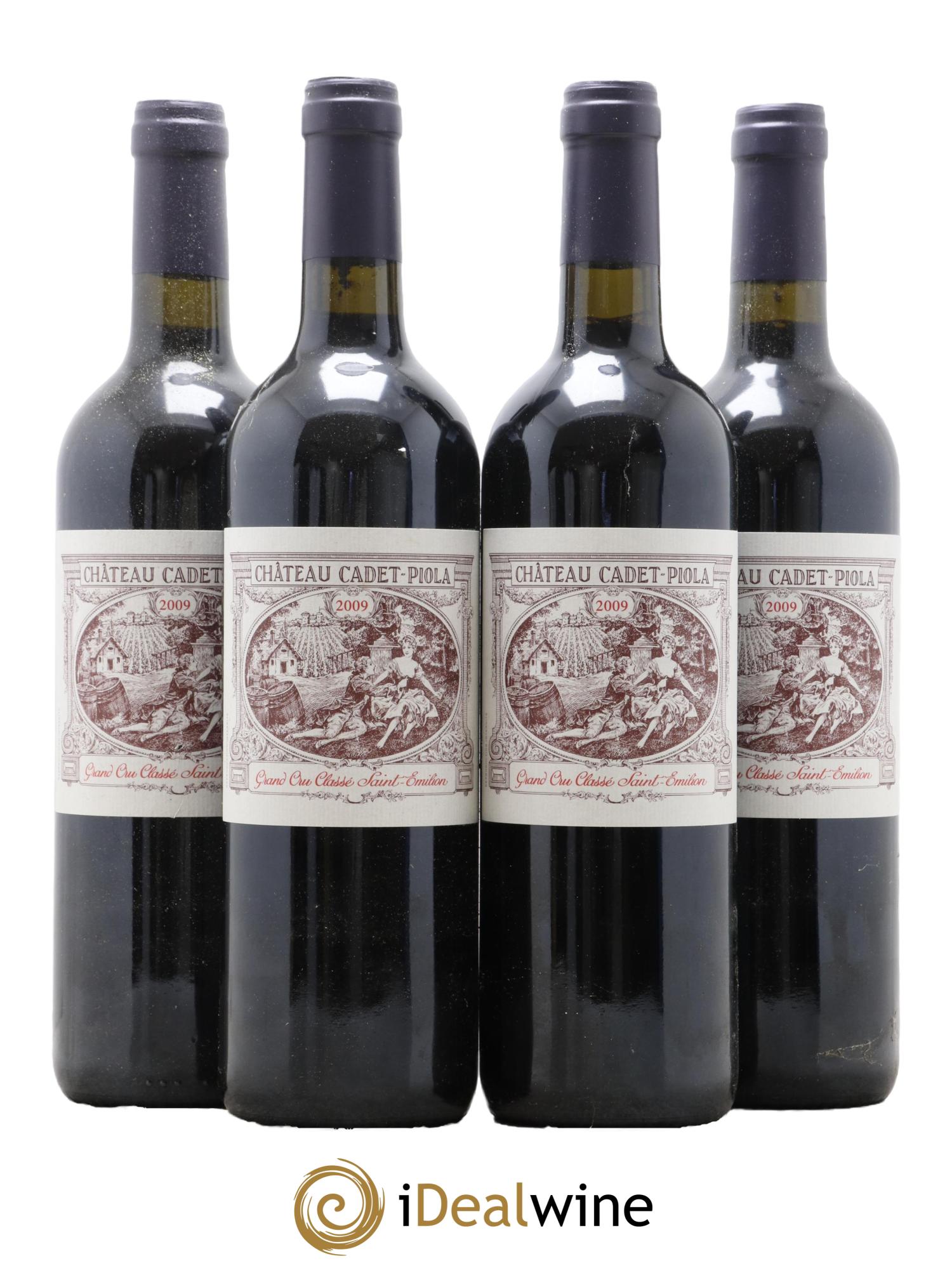 Château Cadet Piola Grand Cru Classé 2009 - Lot de 4 bouteilles - 0
