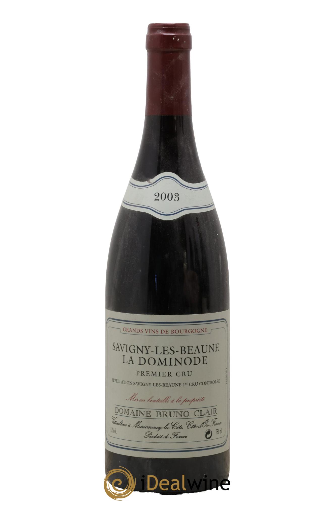 Savigny-lès-Beaune 1er Cru La Dominode Bruno Clair (Domaine) 2003 - Lotto di 1 bottiglia - 0