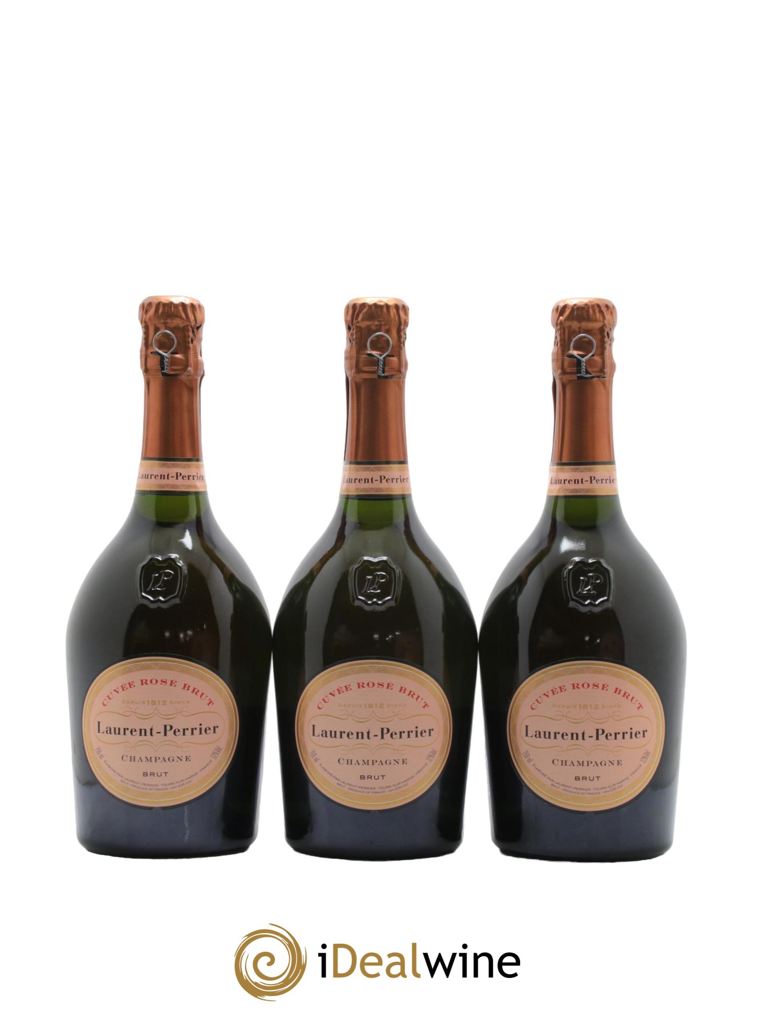 Rosé Brut Laurent Perrier - Lot de 3 bouteilles - 1