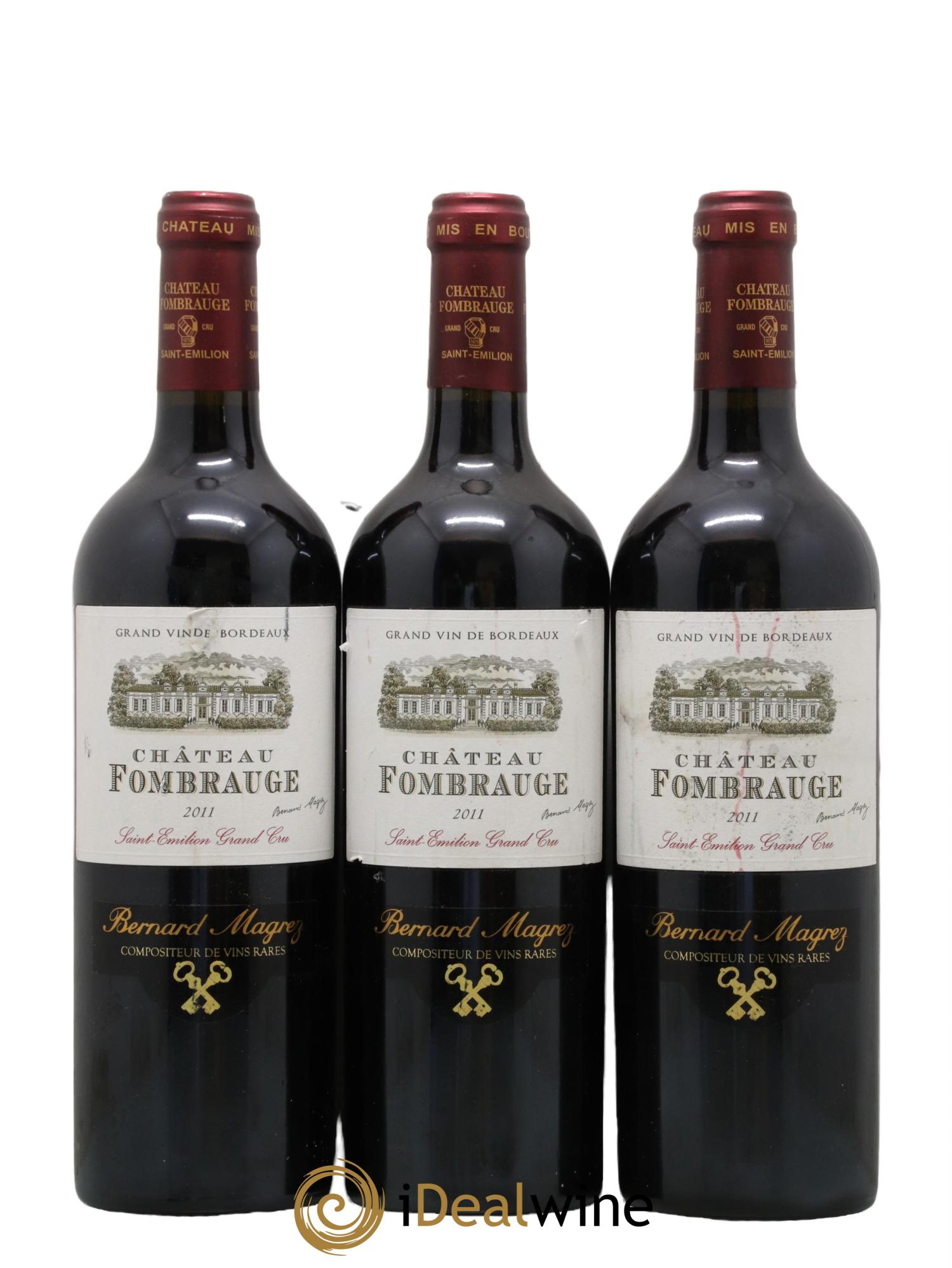 Château Fombrauge Grand Cru Classé 2011 - Lot de 3 bouteilles - 0