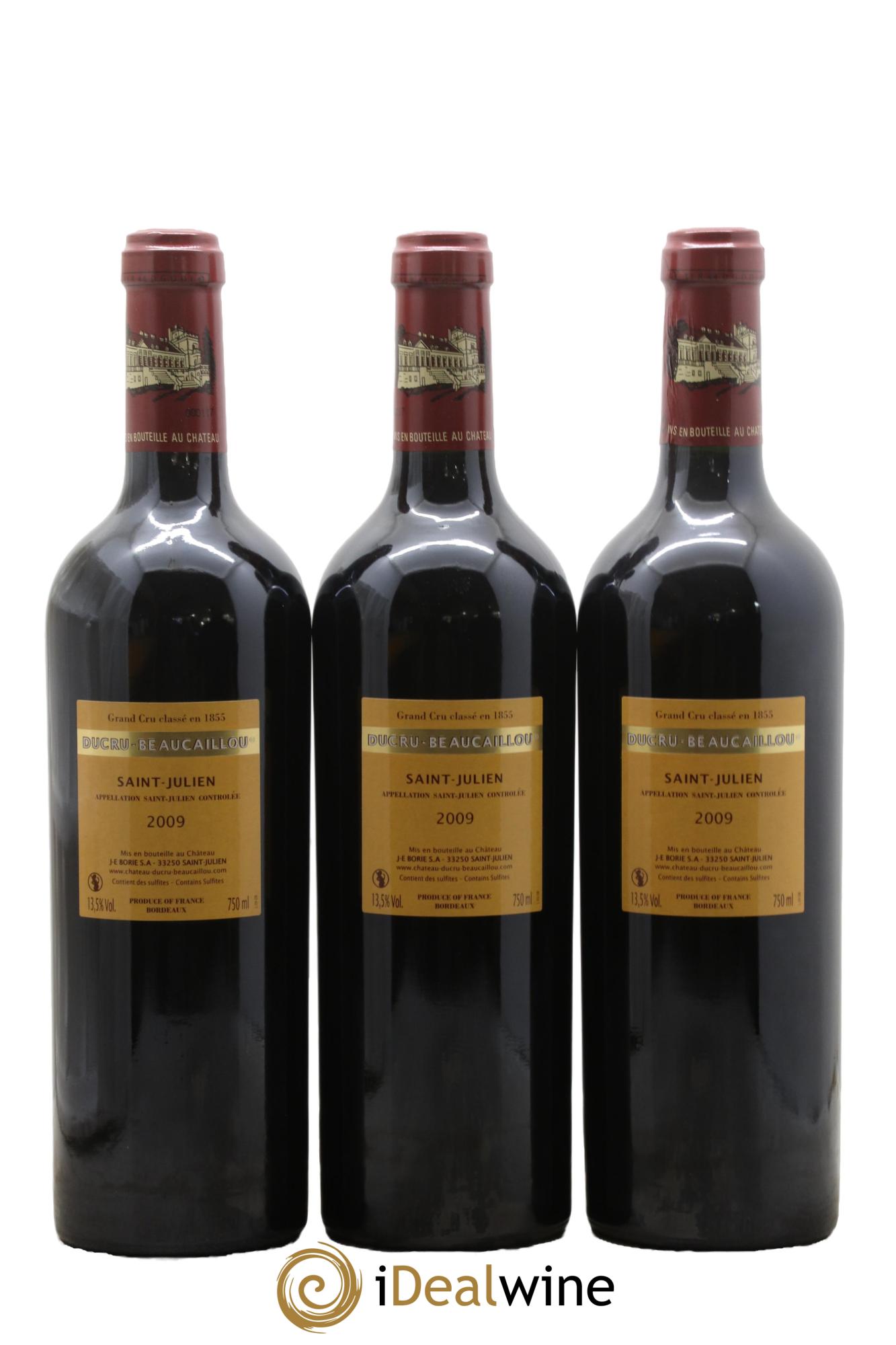 Château Ducru Beaucaillou 2ème Grand Cru Classé 2009 - Lot of 3 bottles - 1