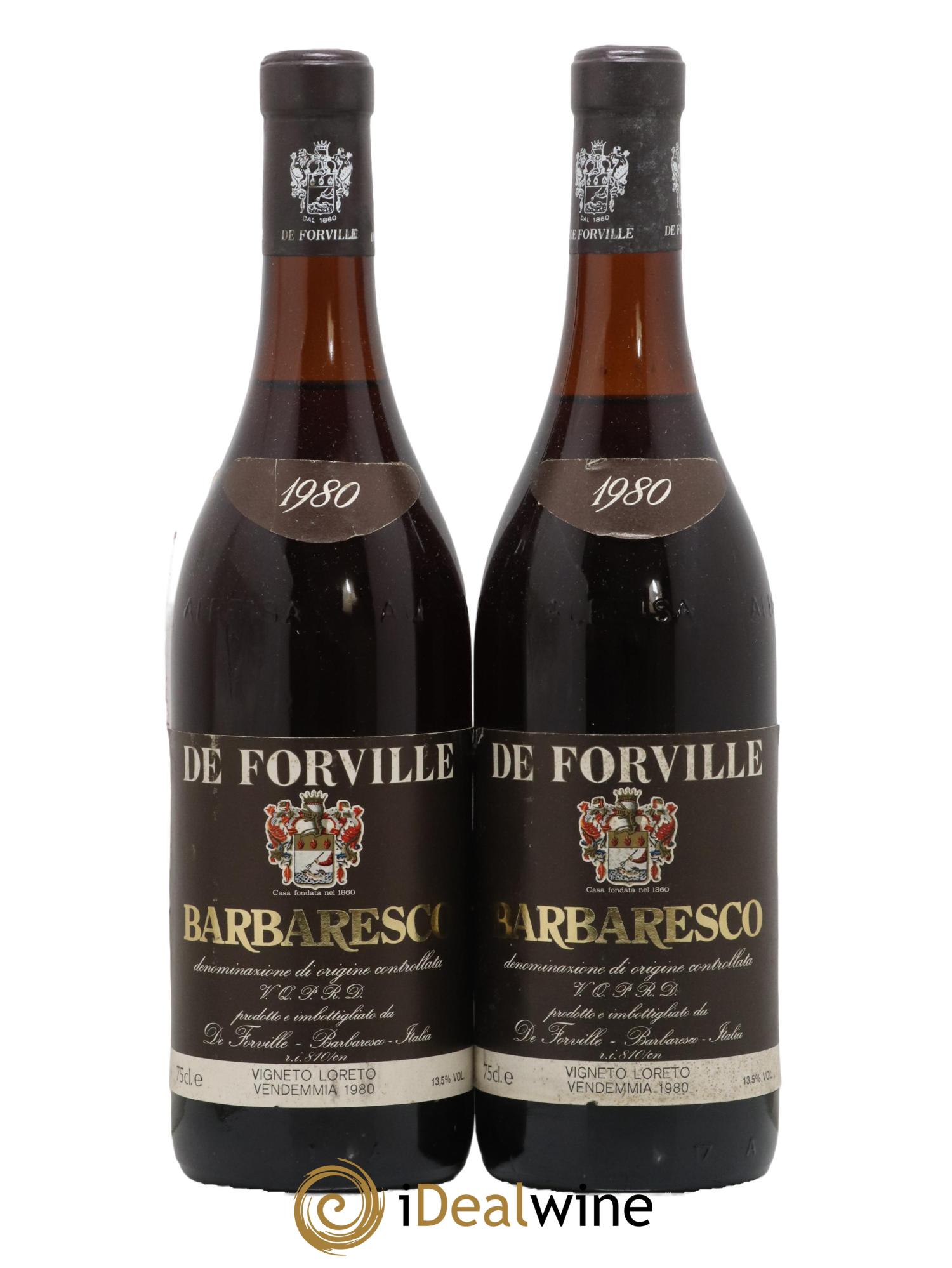 Barbaresco DOCG de Forville 1980 - Lot de 2 bouteilles - 0