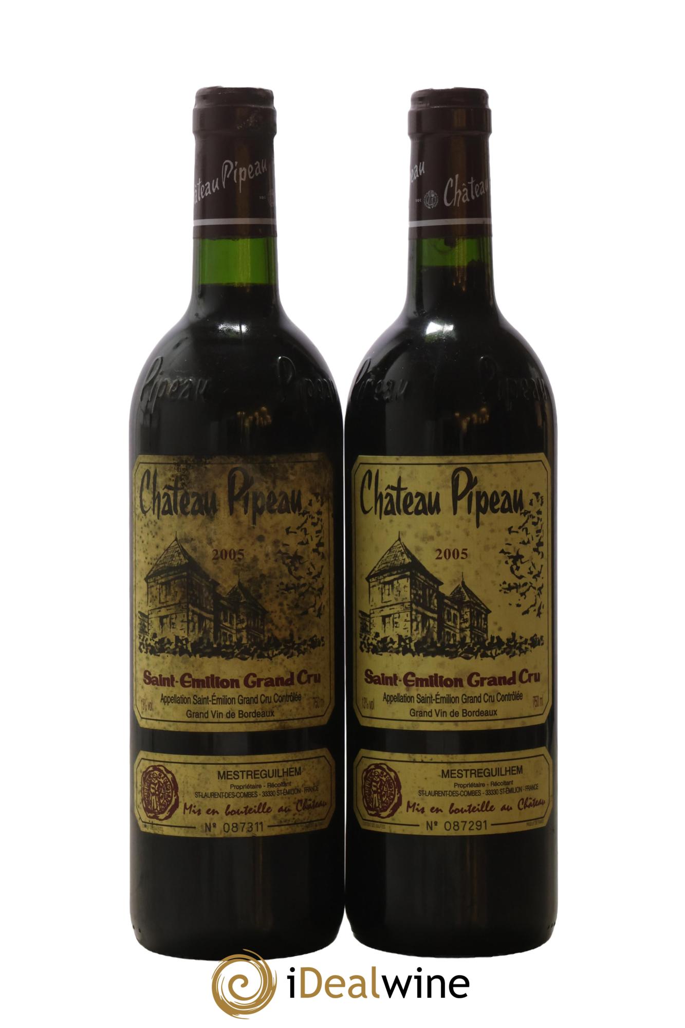 Château Pipeau 2005 - Lot of 2 bottles - 0