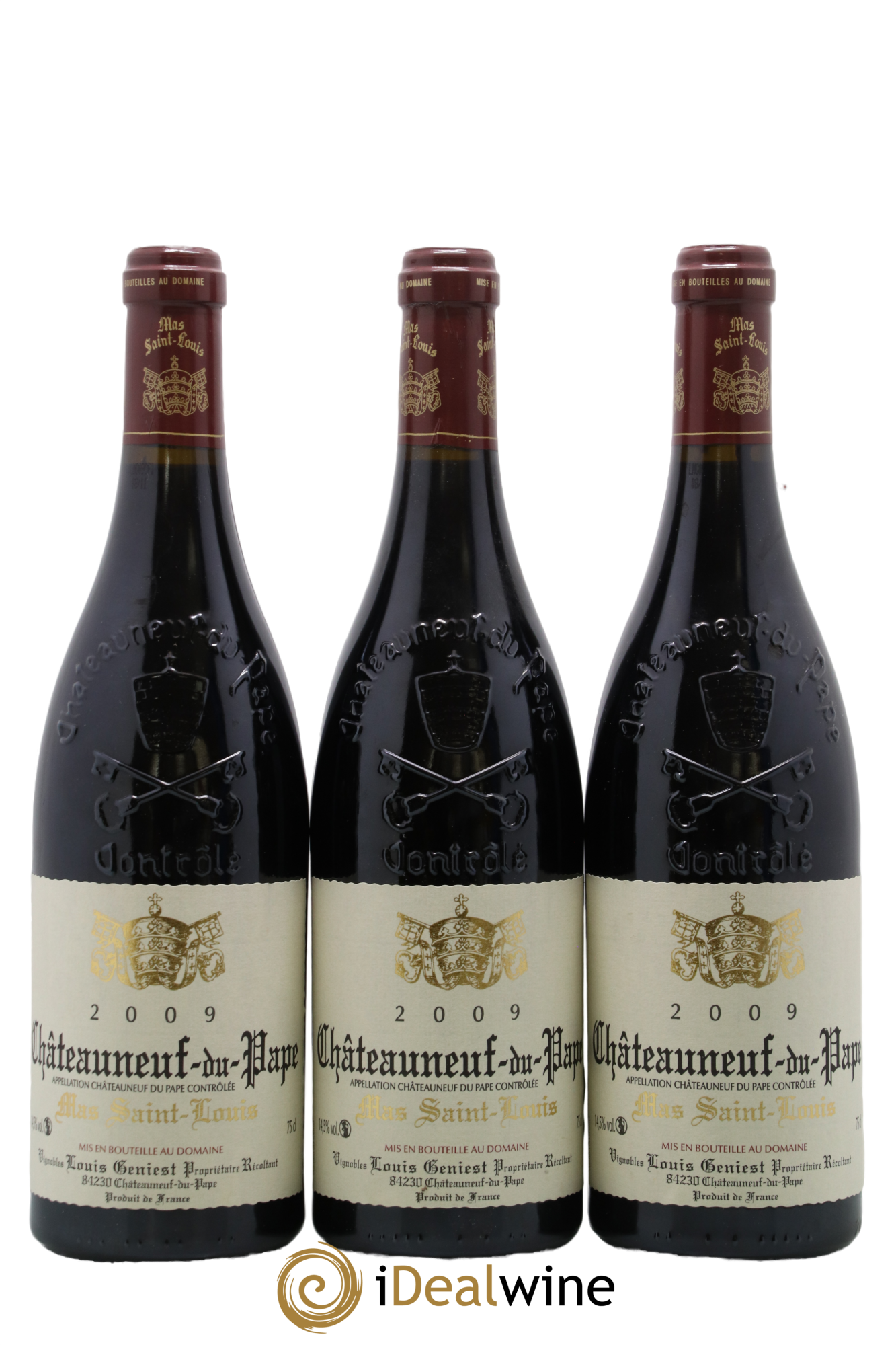Châteauneuf-du-Pape Tradition Mas Saint-Louis 2009 - Lot de 3 bouteilles - 0