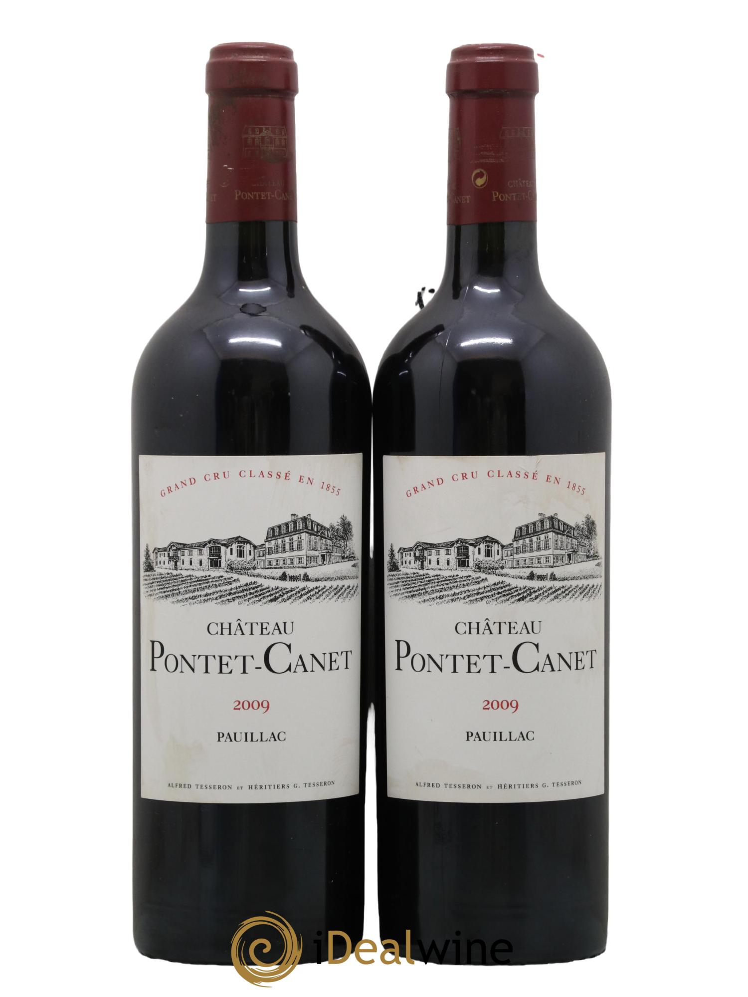 Château Pontet Canet 5ème Grand Cru Classé 2009 - Lot de 2 bouteilles - 0