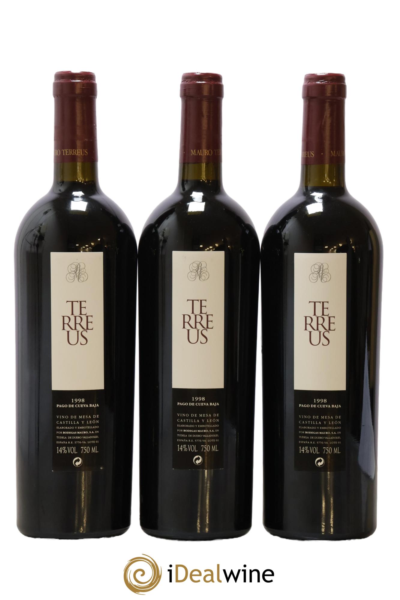 Vino de la Terra de Castilla y Leon Mauro Mauro 1998 - Lot de 3 bouteilles - 0