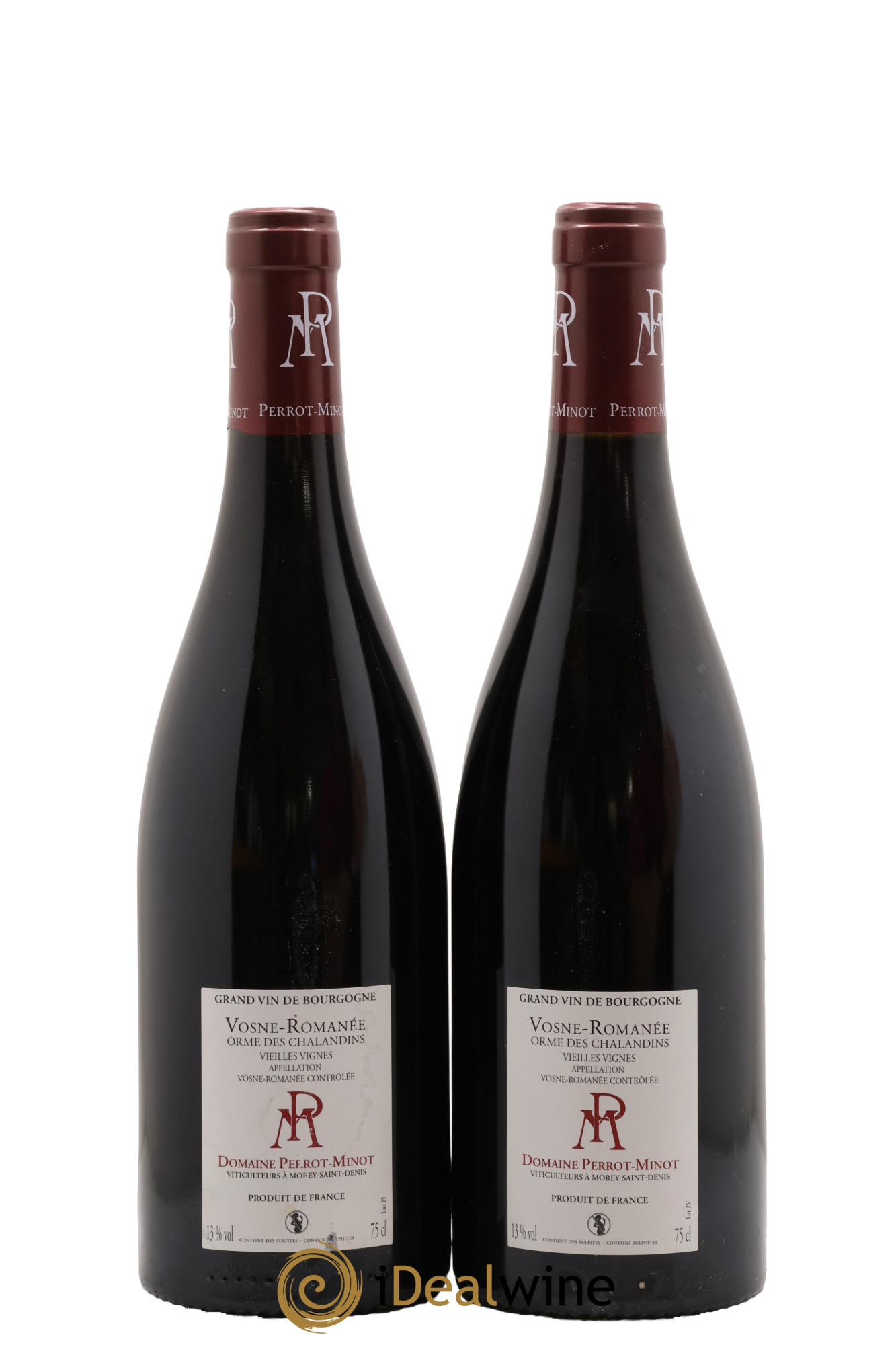 Vosne-Romanée Orme des Chalandins Vielles Vignes Perrot-Minot 2017 - Lotto di 2 bottiglie - 1
