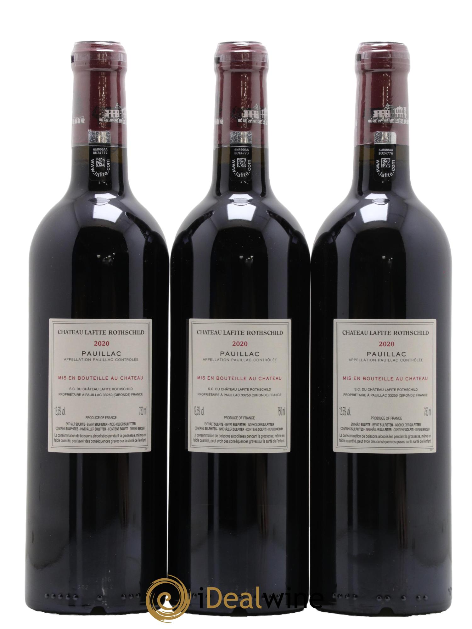 Château Lafite Rothschild 1er Grand Cru Classé  2020 - Lotto di 6 bottiglie - 2