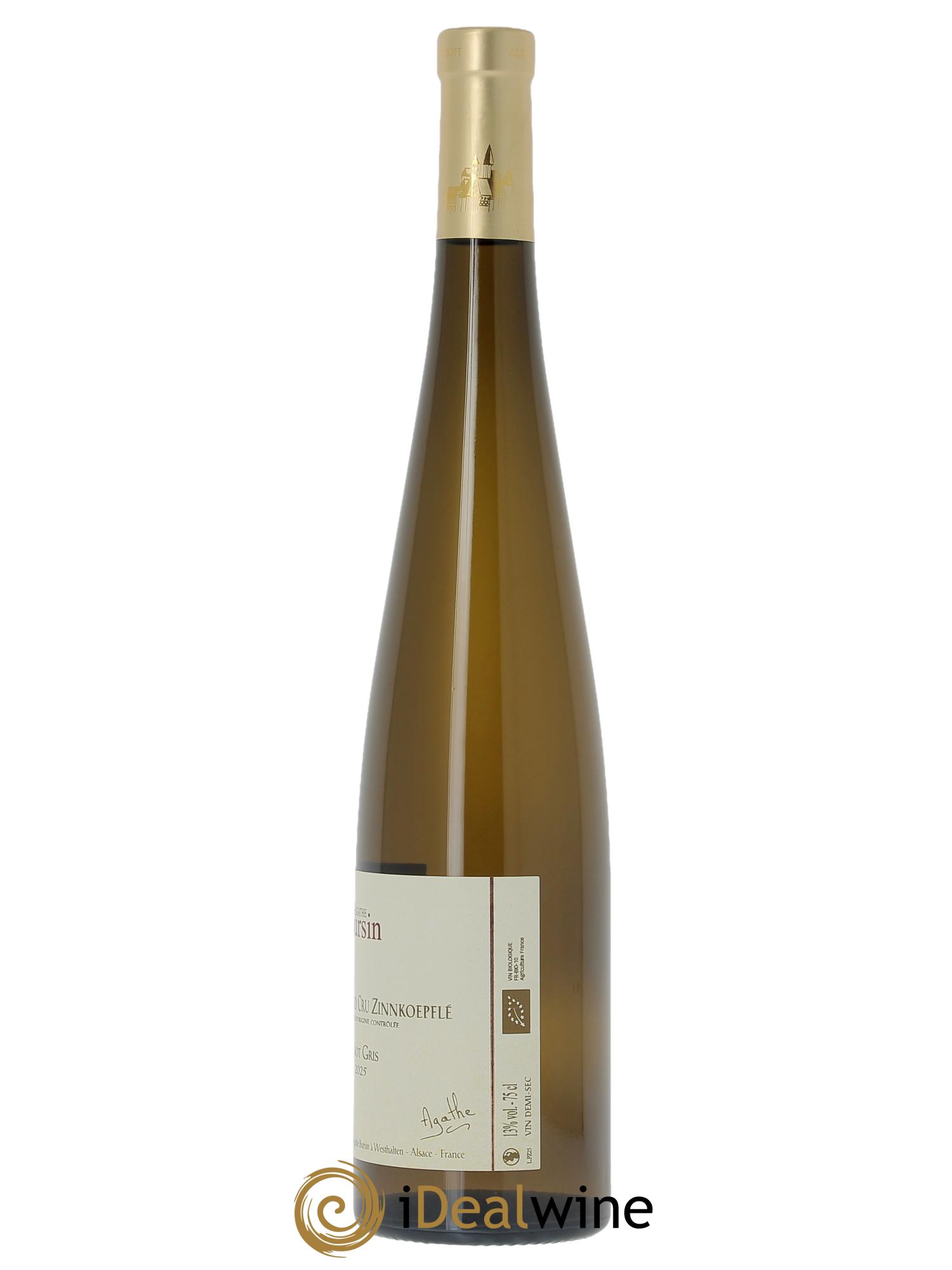 Alsace Pinot Gris Grand Cru Zinnkoepflé Agathe Bursin 2025 - Lot of 1 bottle - 1