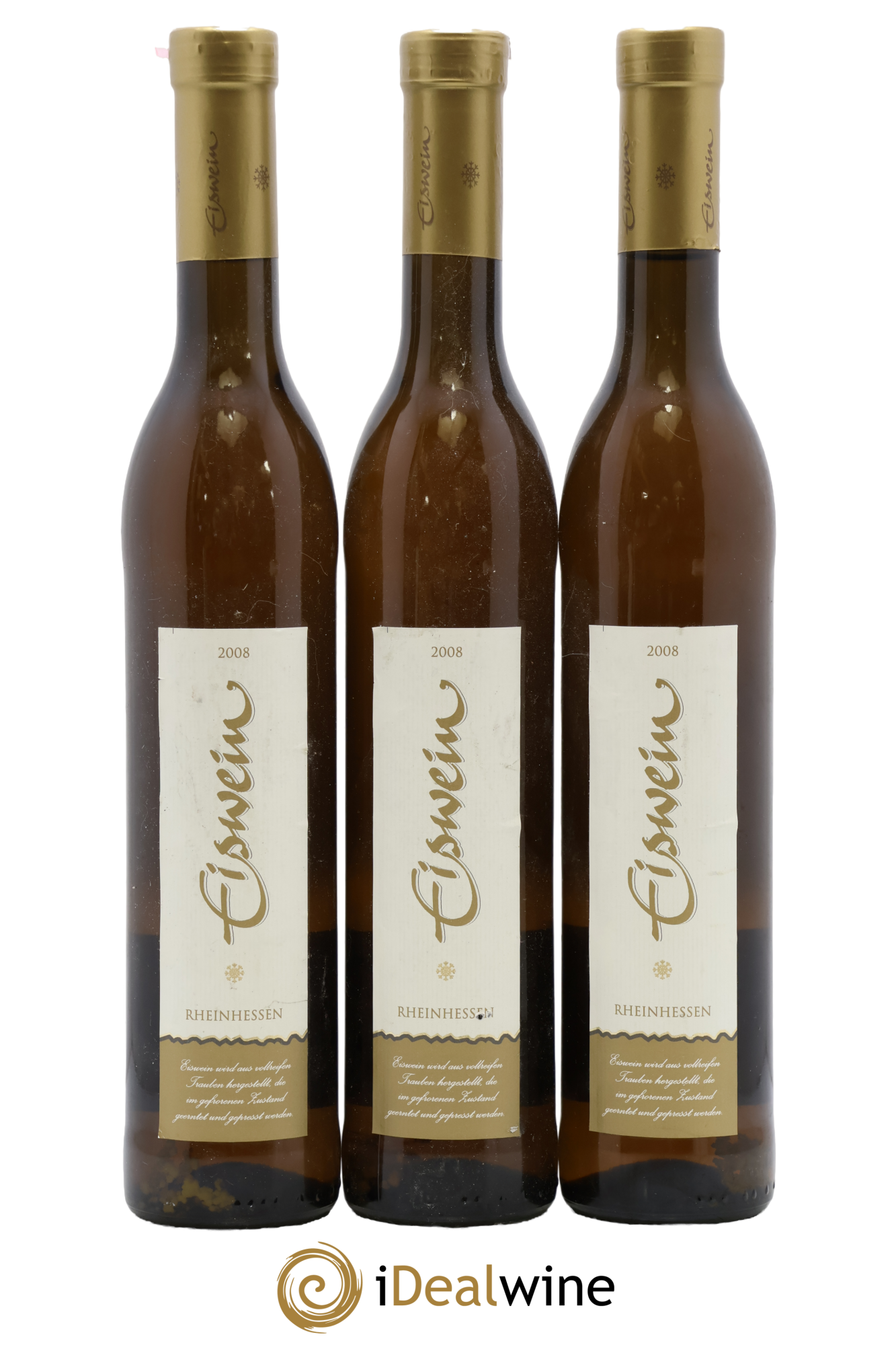 Vins Etrangers Allemagne Eiswein Rheinhessen 2008 - Lote de 3 formatos de 50 cl - 0